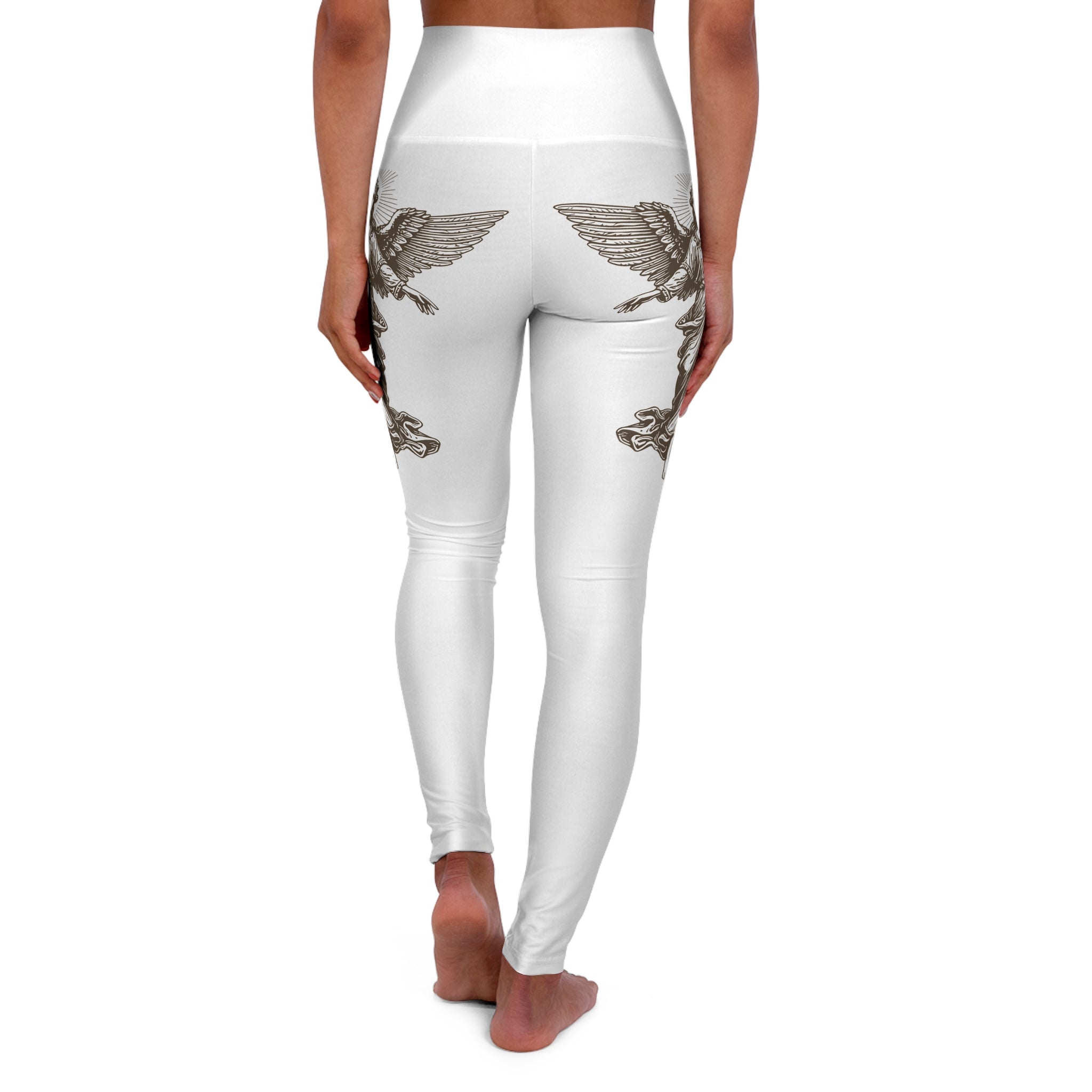Christian High-Waisted Leggings — Vintage Angel Design
