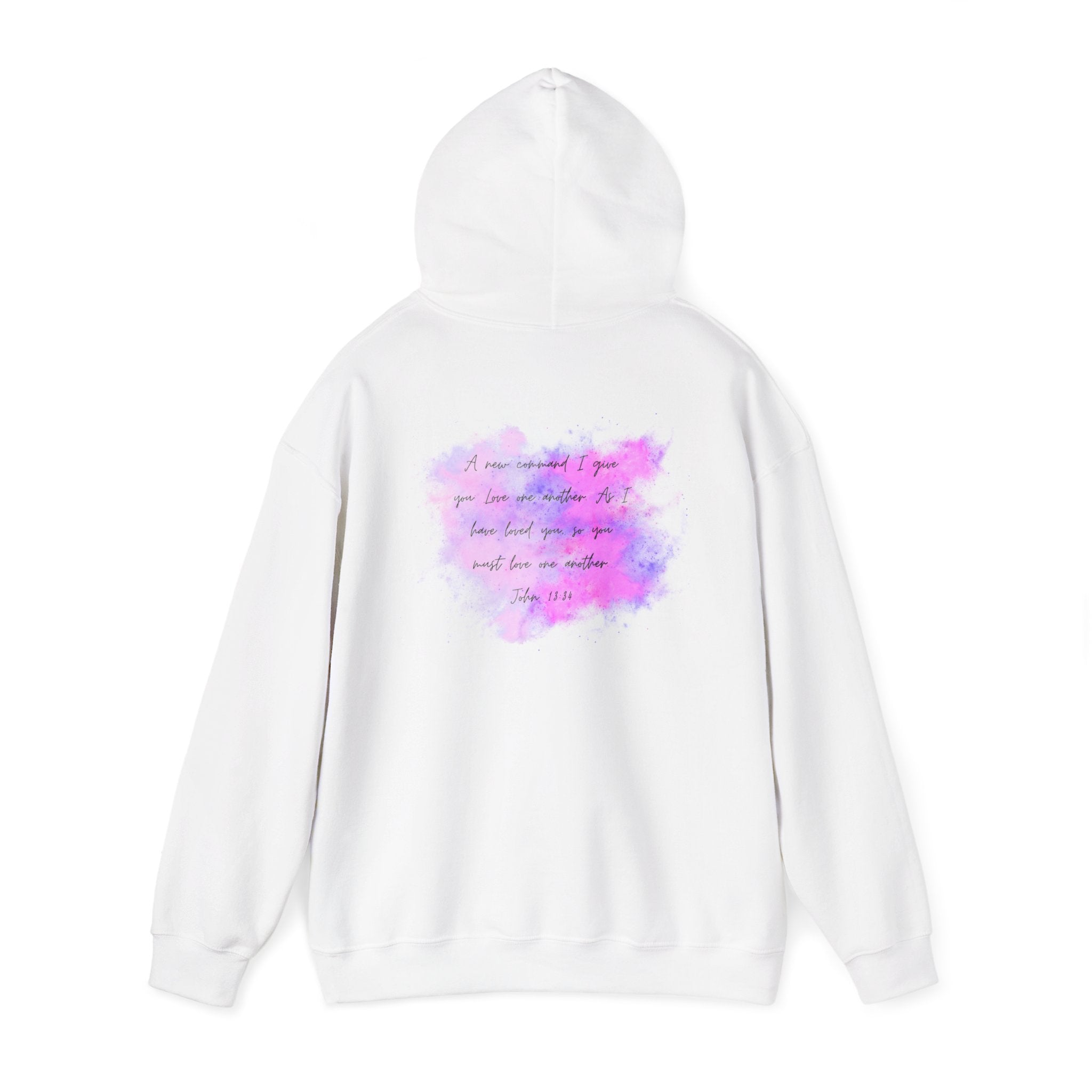 Inspirational Pastel Watercolor Hoodie — 'LOVE' Motivational Graphic