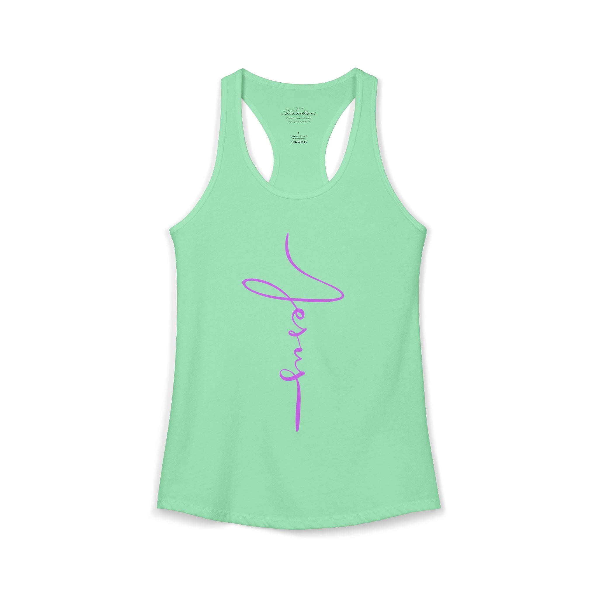 Jesus Script Racerback Tank