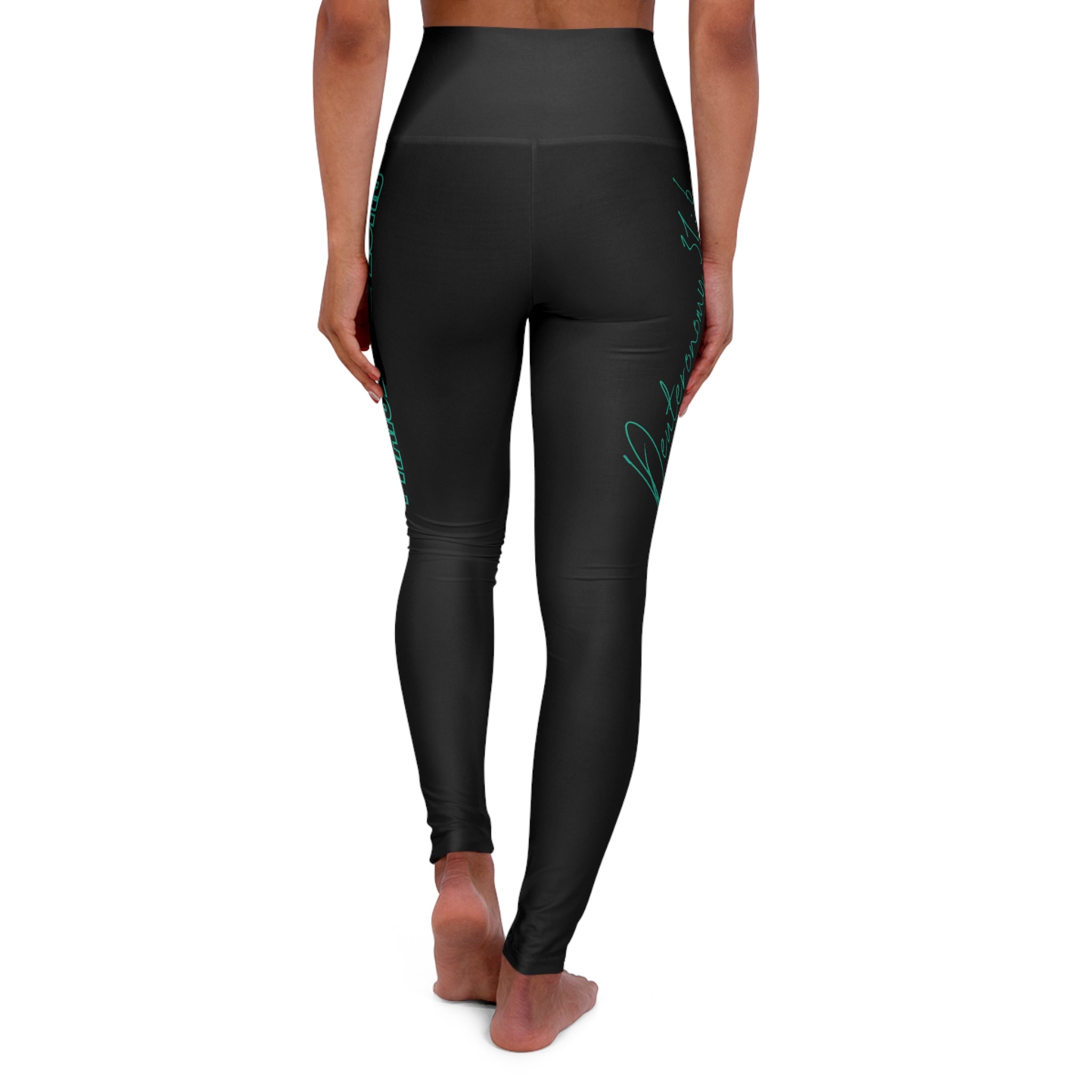 Christian High-Waisted Leggings — Praise the Lord, Deuteronomy 31:6