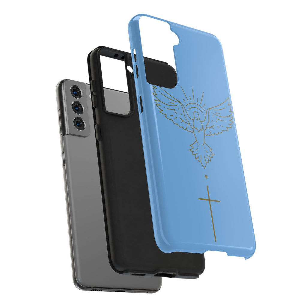 Dove & Cross Tough Phone Case — Inspirational Christian Religious Phone Cover