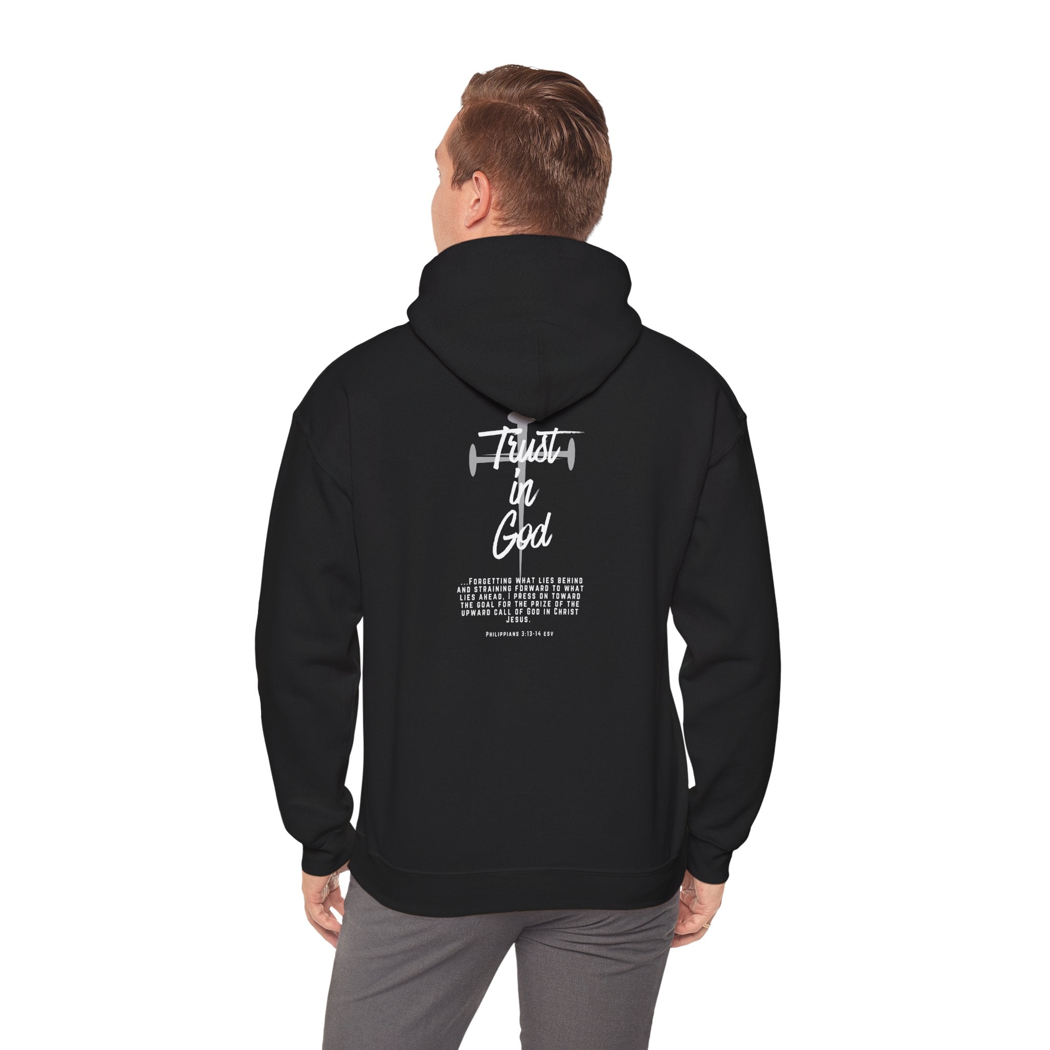 Never Look Back Hoodie — Trust in God Inspirational Pullover