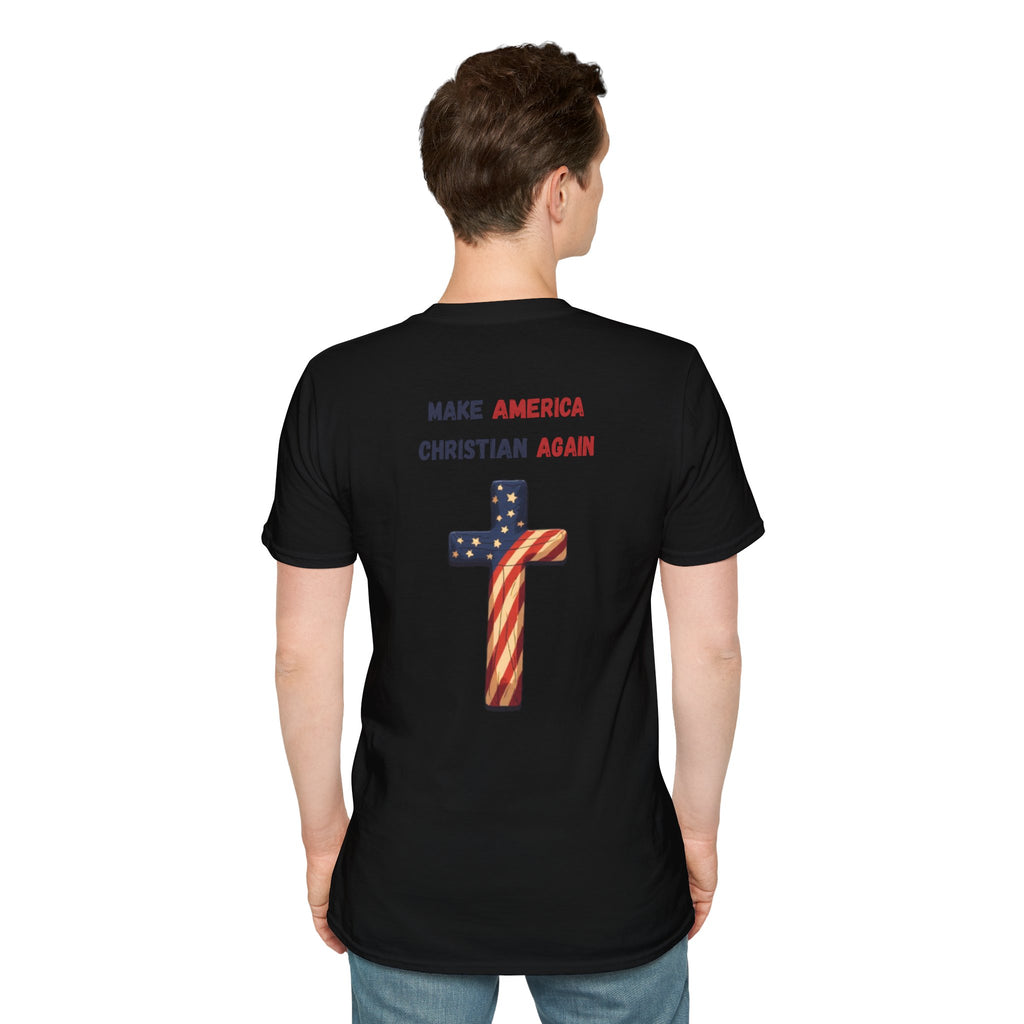 In God We Trust Eagle T-Shirt — Make America Christian Again Cross Tee
