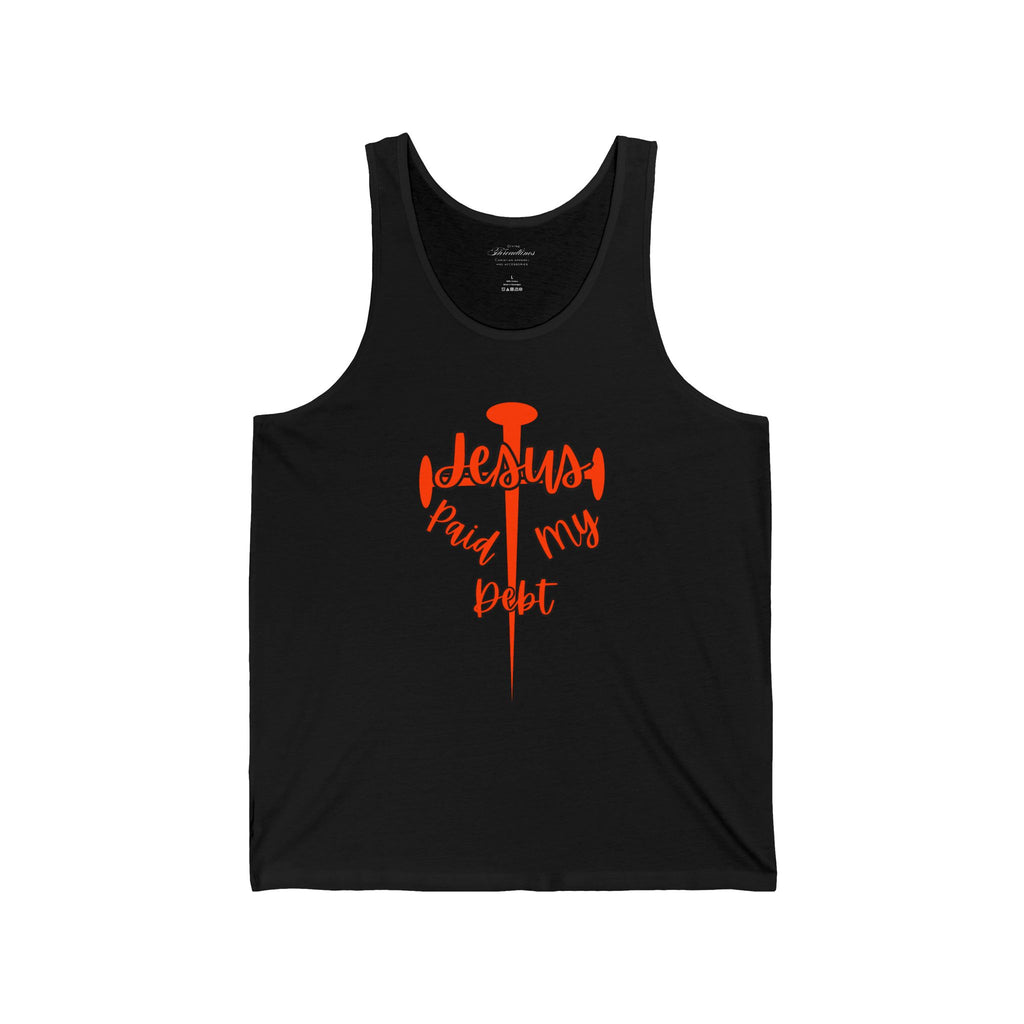 Jesus Paid My Debt Tank Top — Christian Faith Graphic Tank