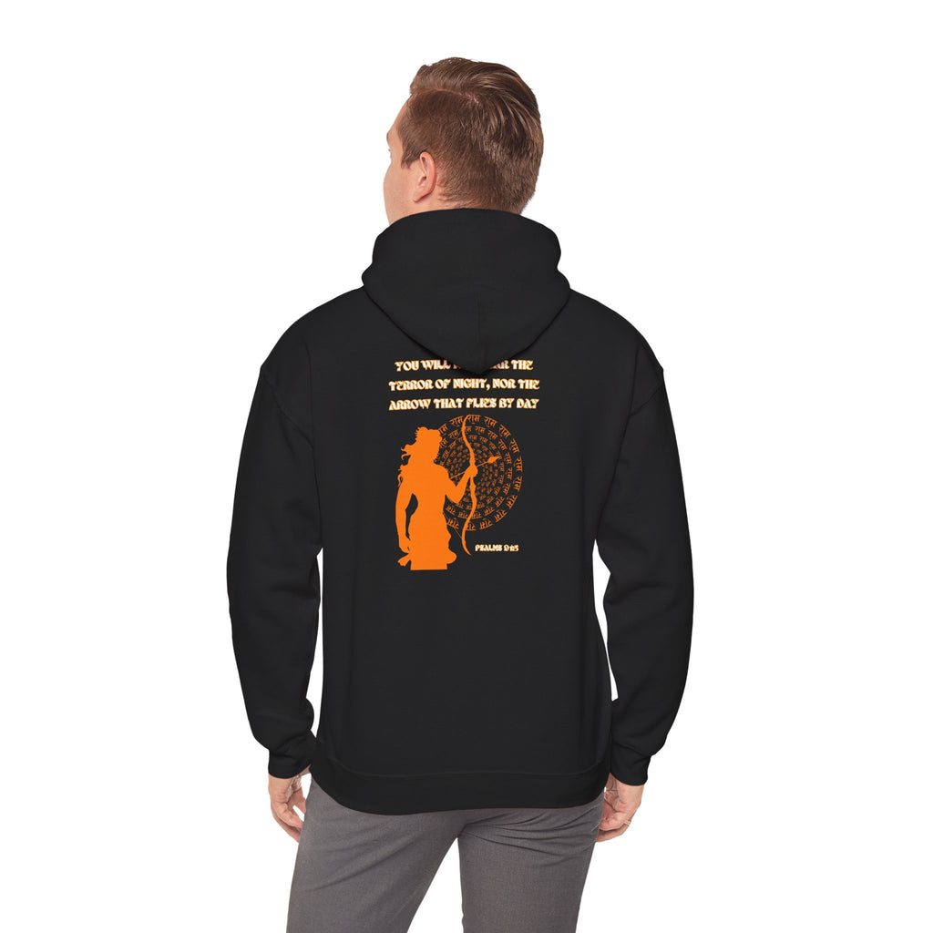 The Lord Is My Refuge Hoodie — Psalms 91:5 Christian Faith Sweatshirt