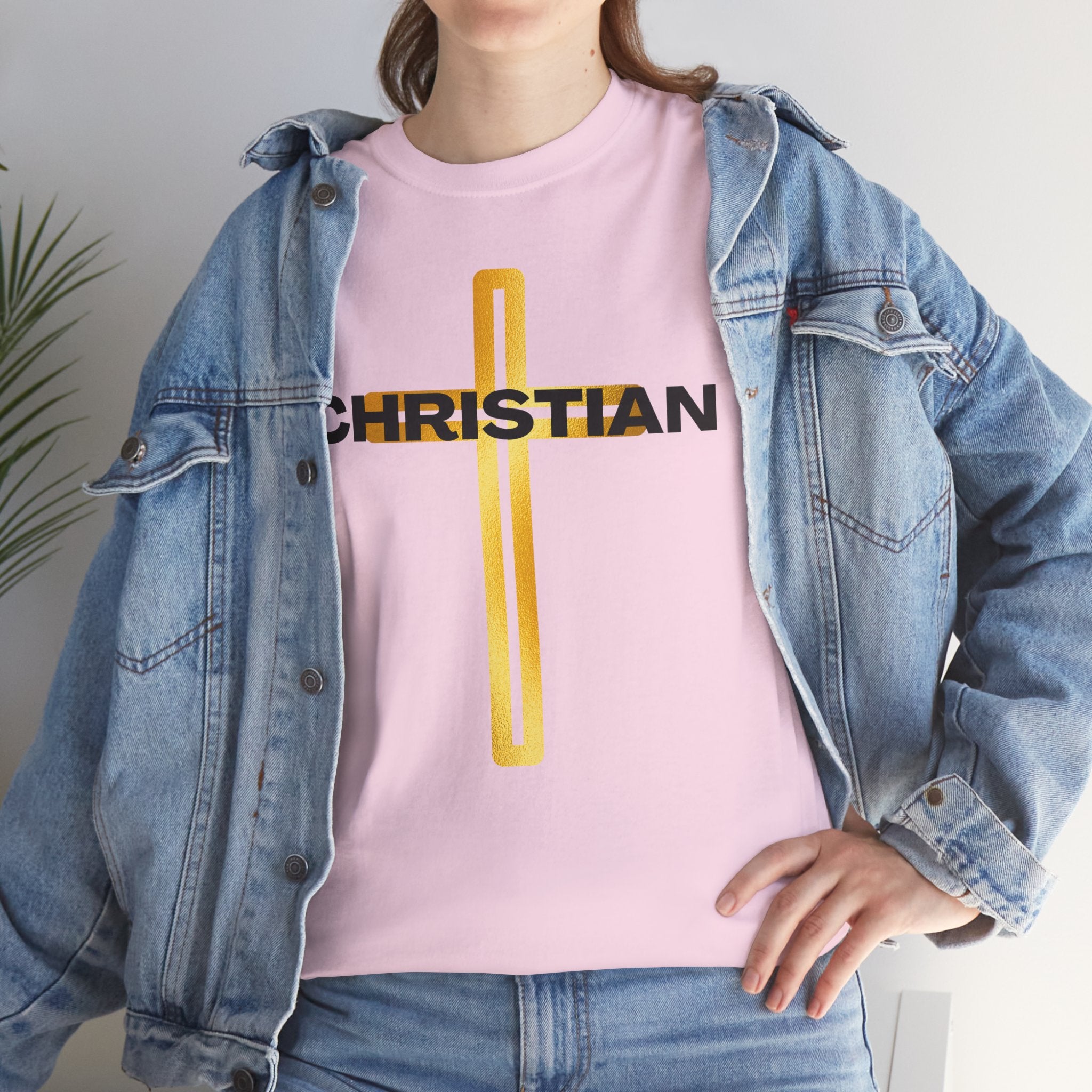 Christian Nutrition Facts Tee — Faith-Based Graphic T-Shirt with Cross & Nutrition Label Back