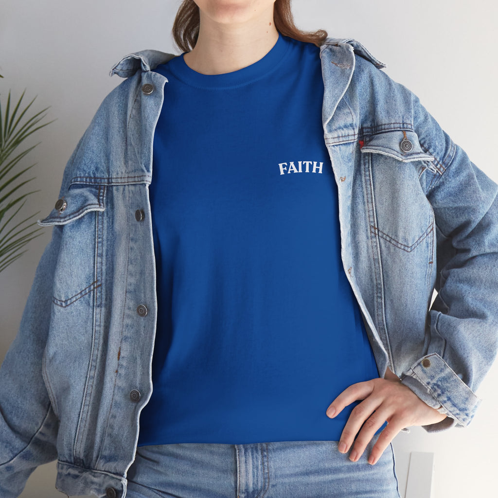 Faith Emoji Tee — “Walk by faith not by sight” Christian Graphic T-Shirt