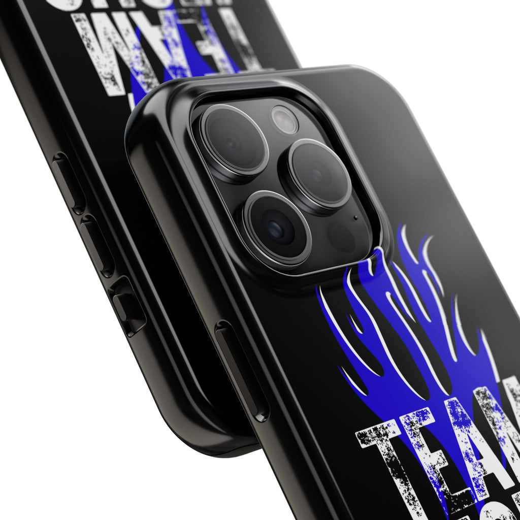 Team Jesus Phone Case — Blue Flame Christian Protective Case
