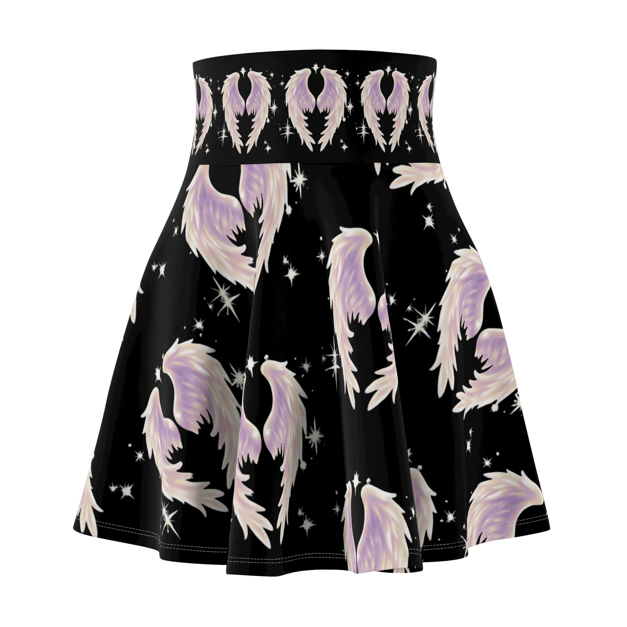 Angel Wings Skirt — Pastel Angel Feather Print