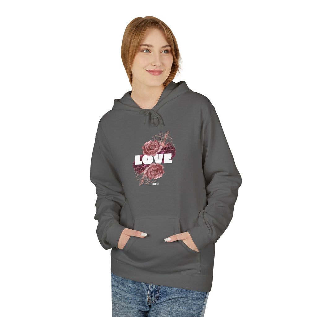 Love Floral Hoodie – Christian Graphic Sweatshirt