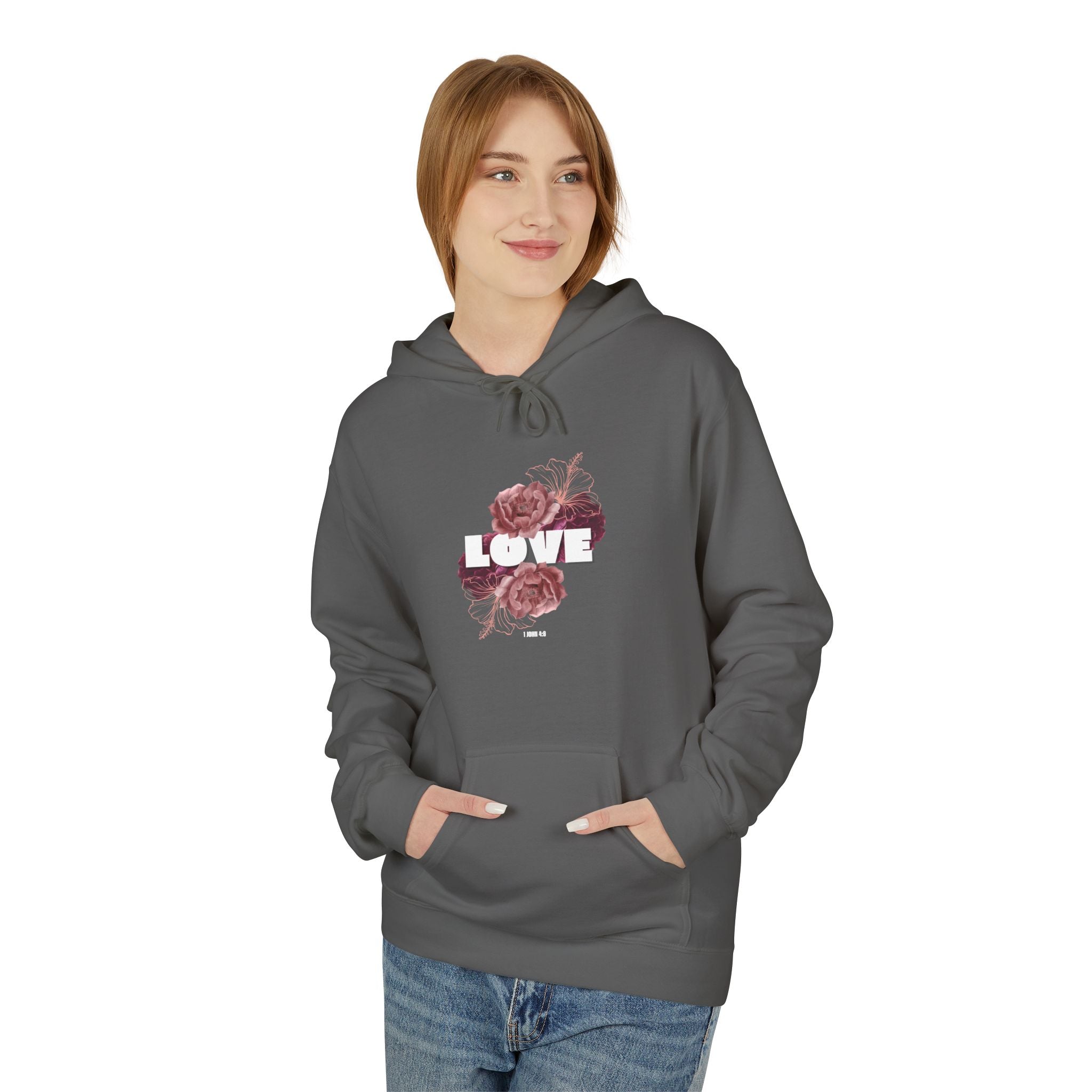Love Floral Hoodie – Christian Graphic Sweatshirt