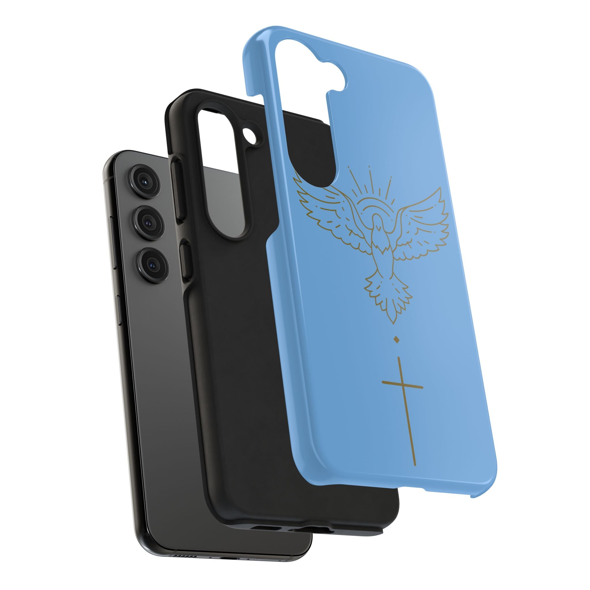 Dove & Cross Tough Phone Case — Inspirational Christian Religious Phone Cover