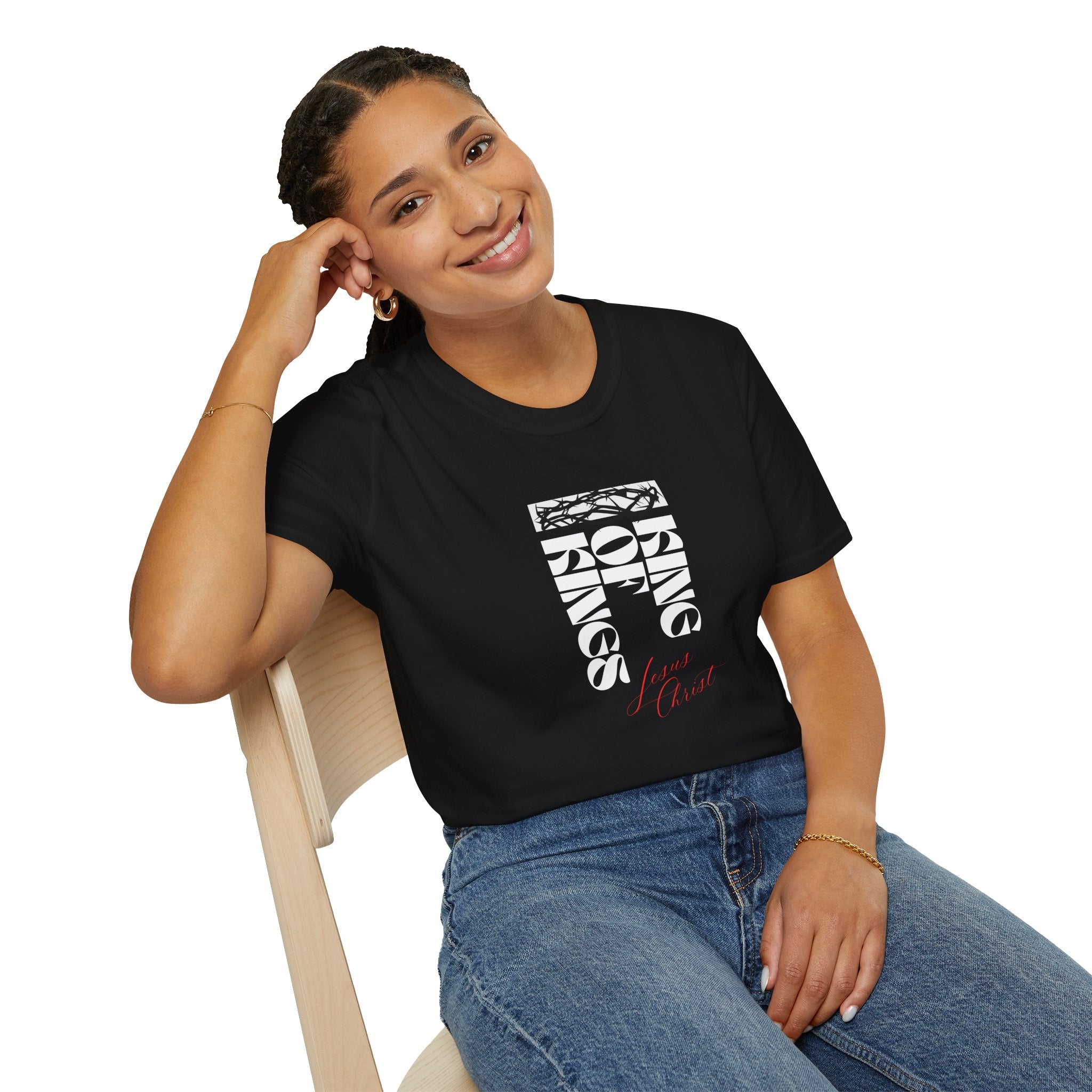 King of Kings T-Shirt — Block Script Christian Faith Tee