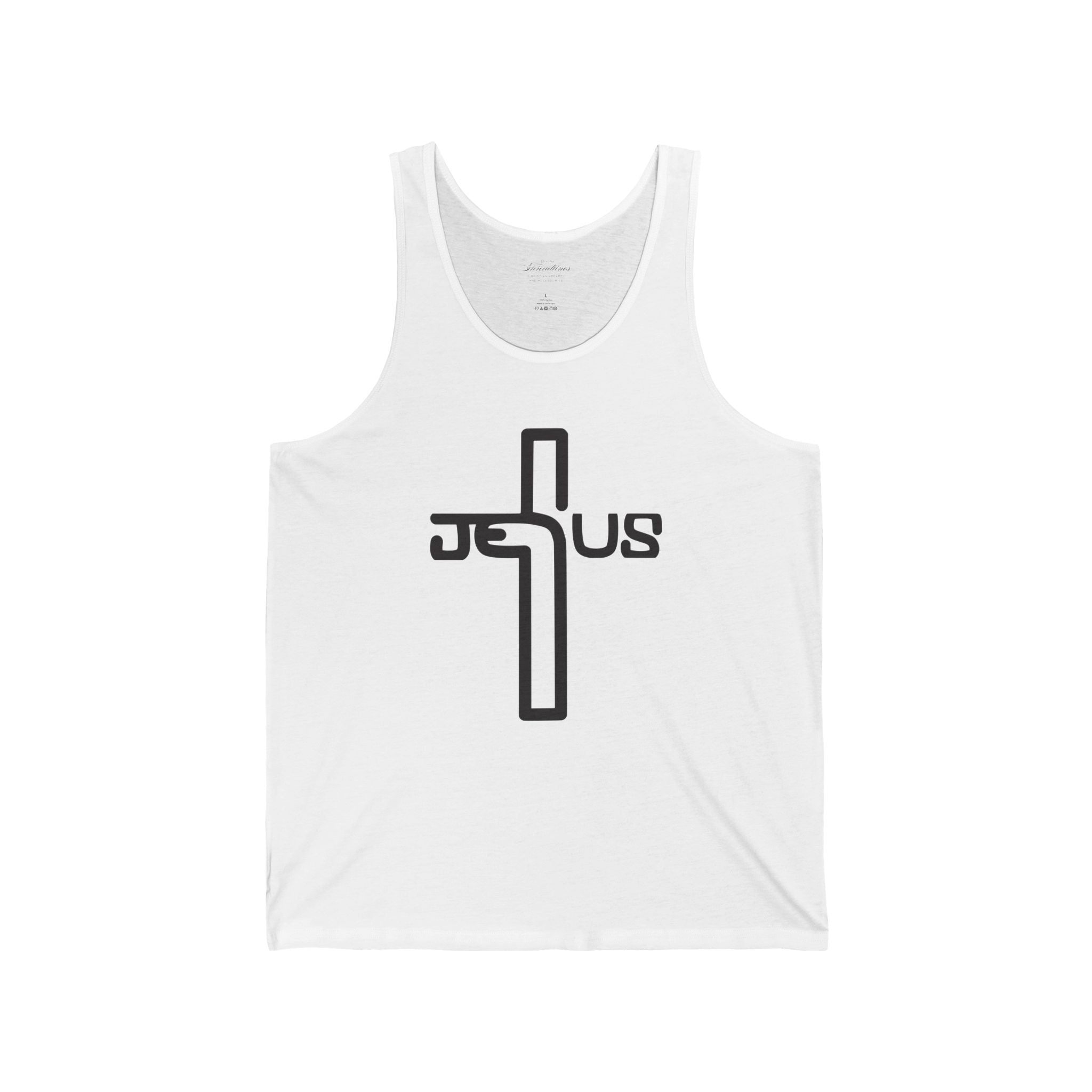 Jesus Cross Tank Top — Minimal Christian Faith Graphic Tank