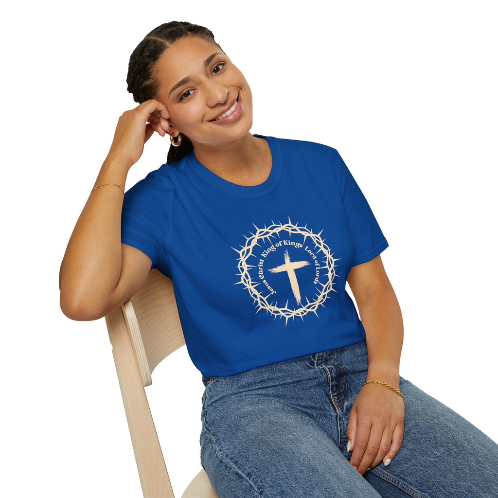 Christian Cross T-Shirt — Crown of Thorns Faith Tee