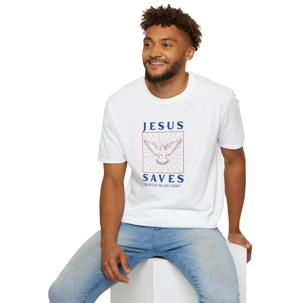 Jesus Saves T-Shirt — Dove of the Holy Spirit Christian Tee