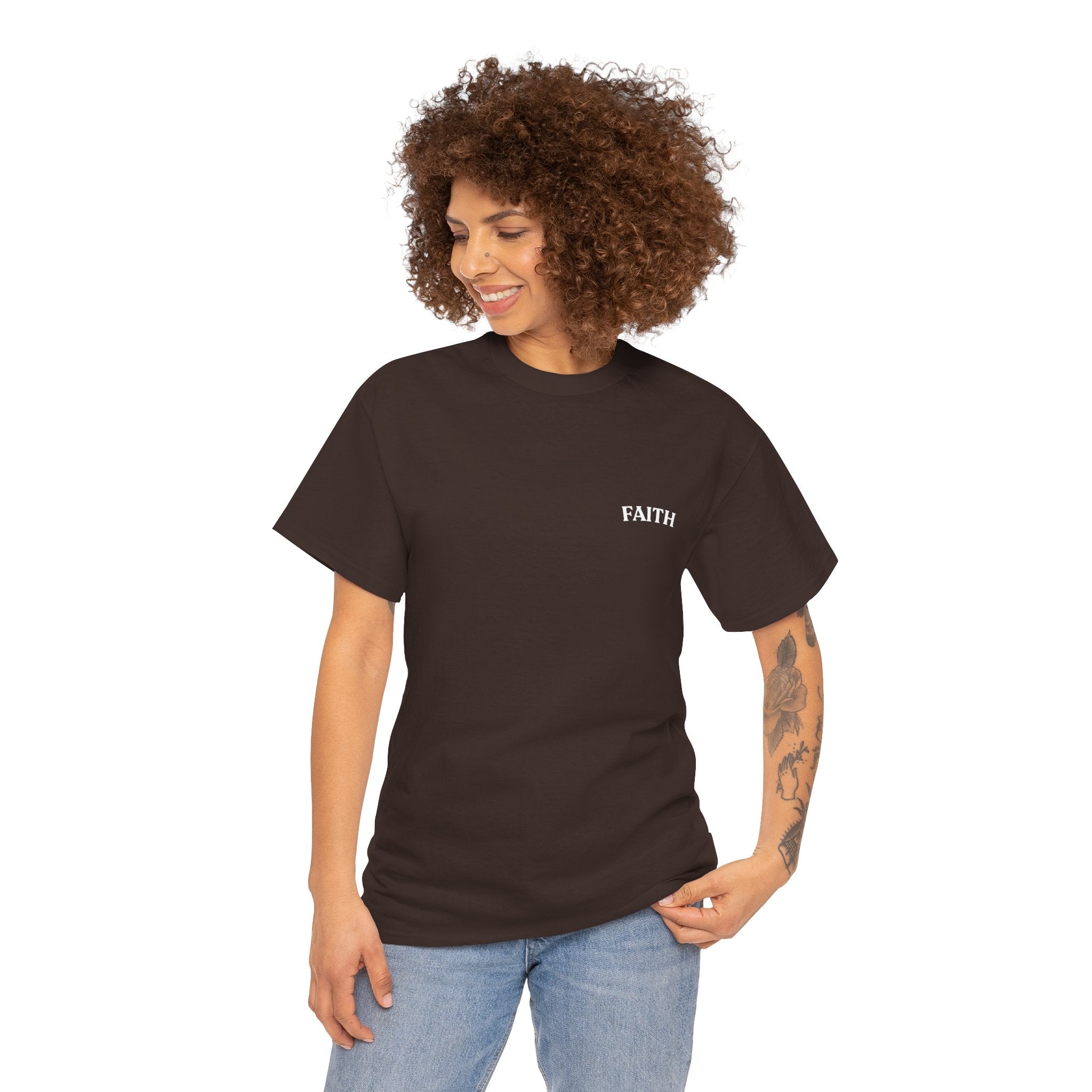Faith Emoji Tee — “Walk by faith not by sight” Christian Graphic T-Shirt
