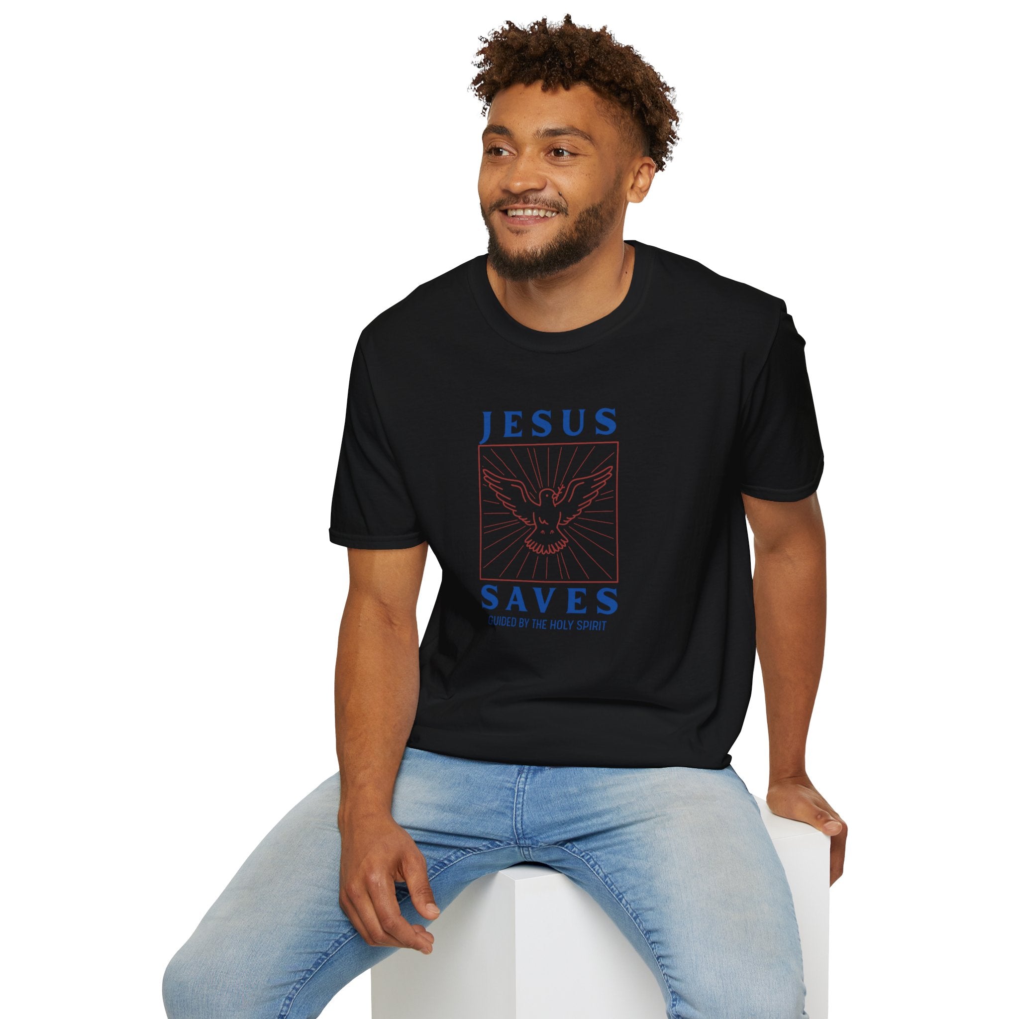 Jesus Saves T-Shirt — Dove of the Holy Spirit Christian Tee
