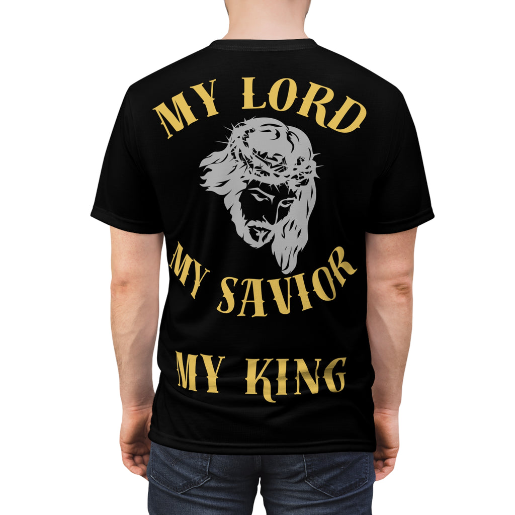 My Lord, My Savior, My King Christian Lion Cross T‑Shirt — Faith Graphic Tee