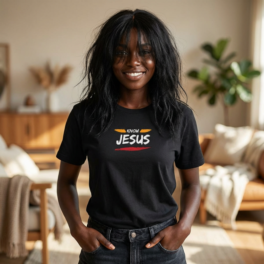 Christian T‑Shirt — "Know Jesus" Inspirational Gospel Tee (Take the Risk to Know Jesus)