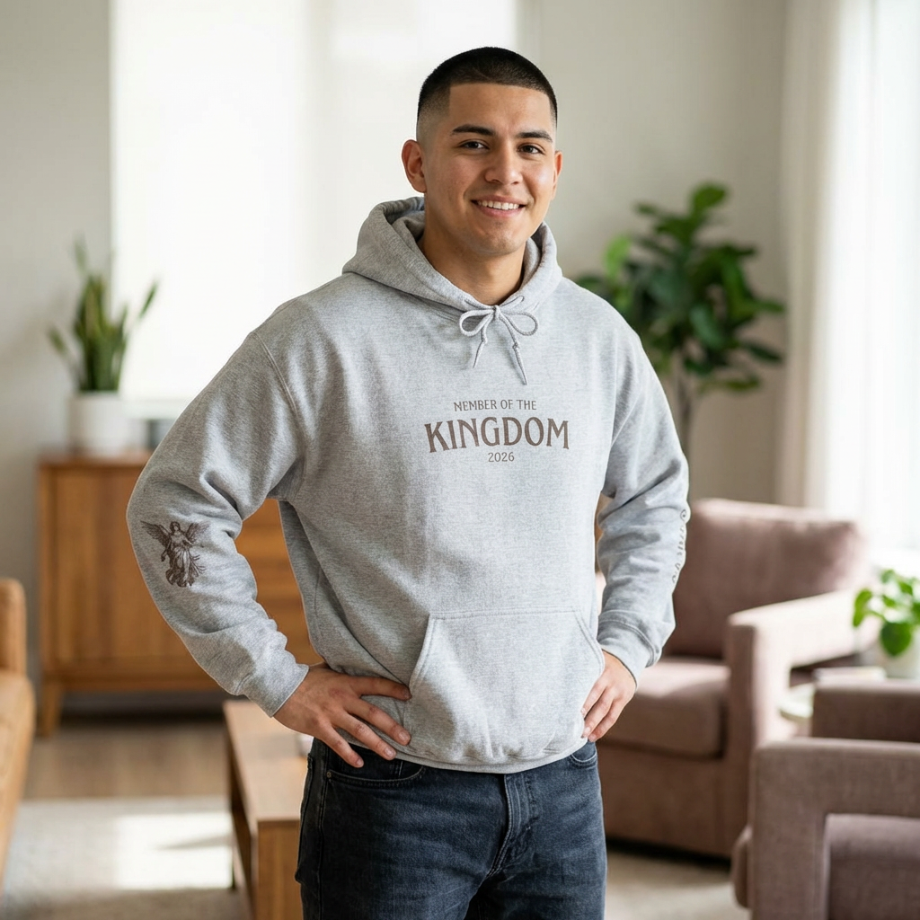 Kingdom of God Hoodie – 'Member of the Kingdom' Christian Faith Pullover