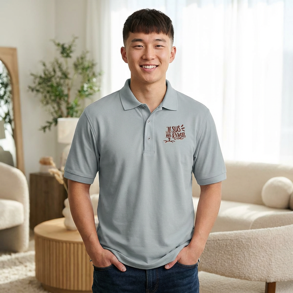 Jesus has Risen Polo Shirt