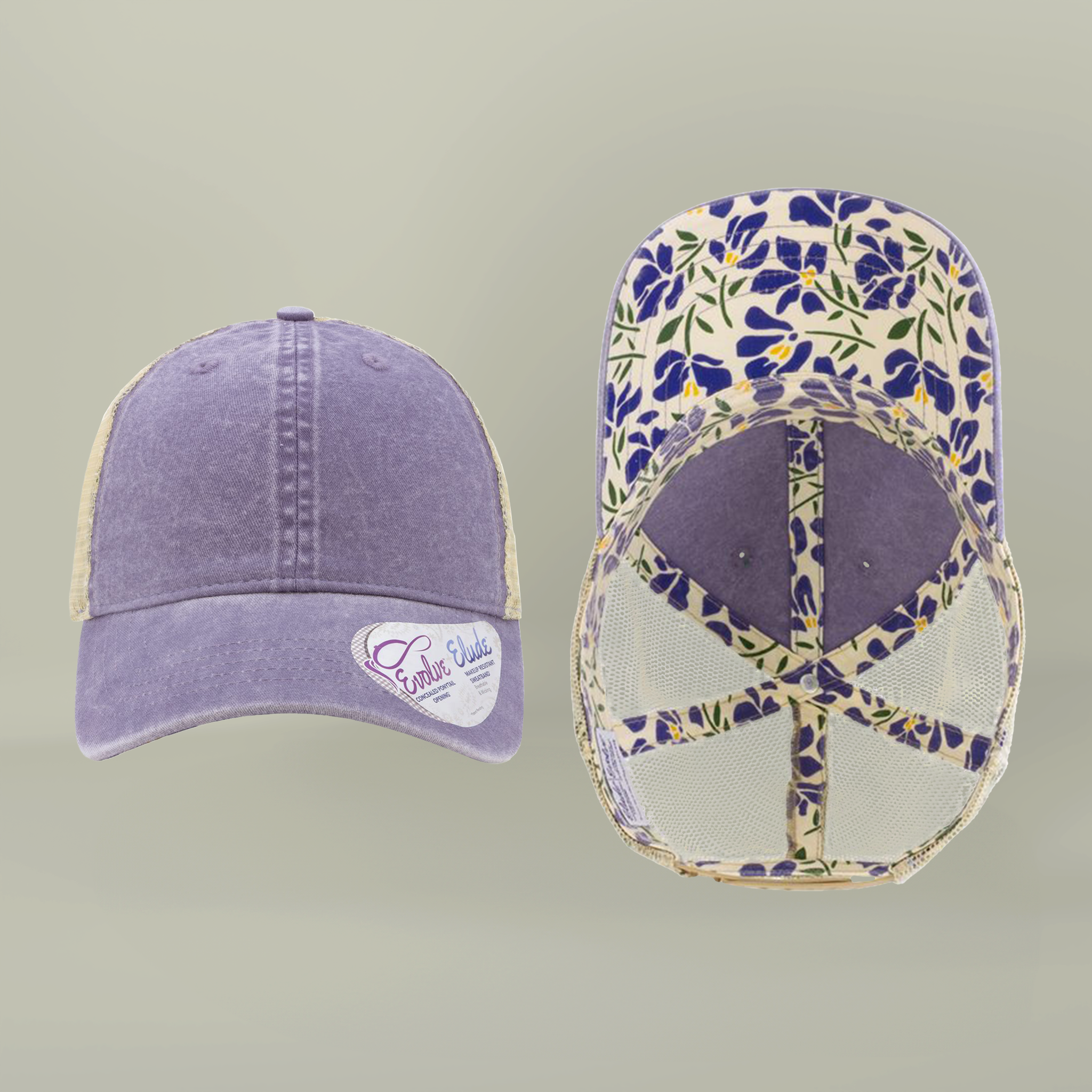 Jesus is My Vibe Women's Washed Mesh-Back Cap