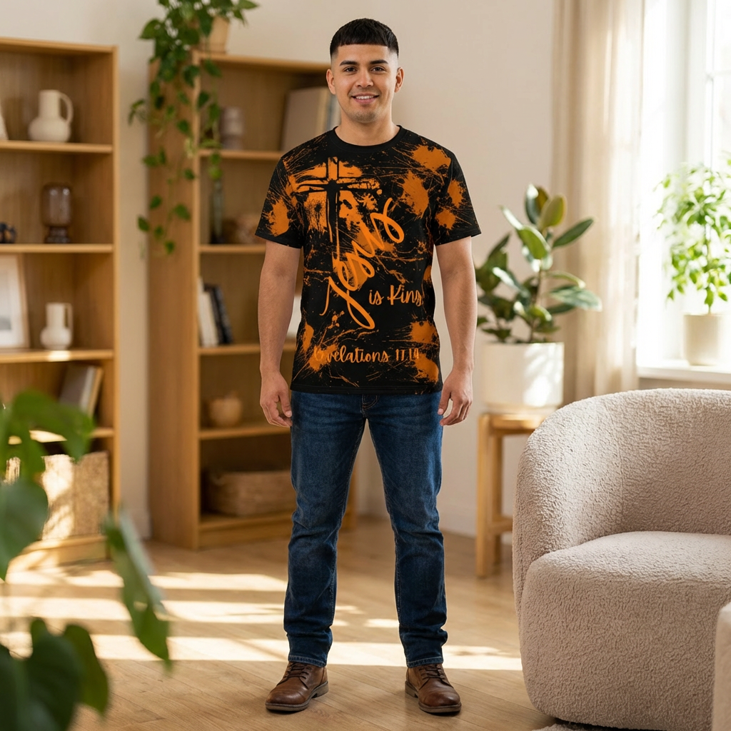 Jesus Is King Tee — Christian Cross Scripture T-Shirt (Revelations 17:14)