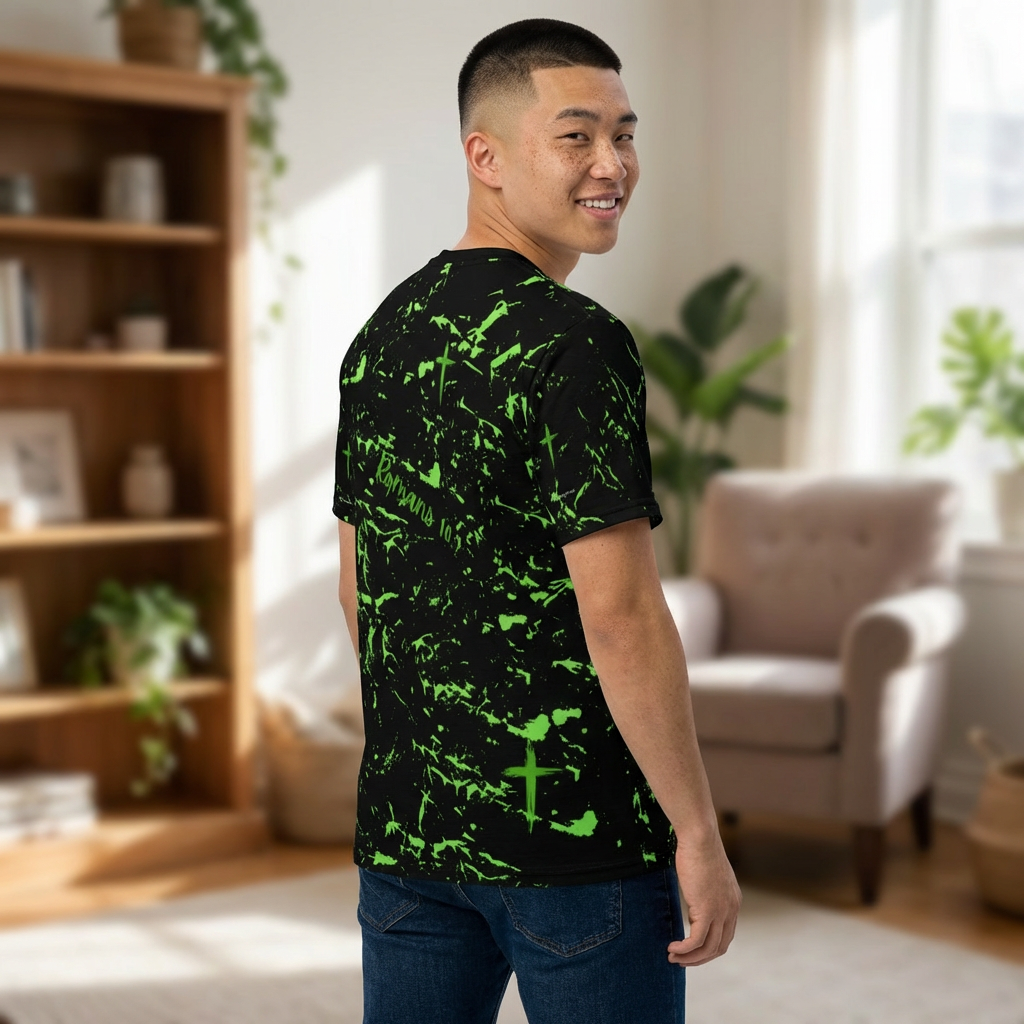 Jesus Saves Neon Marble Tee