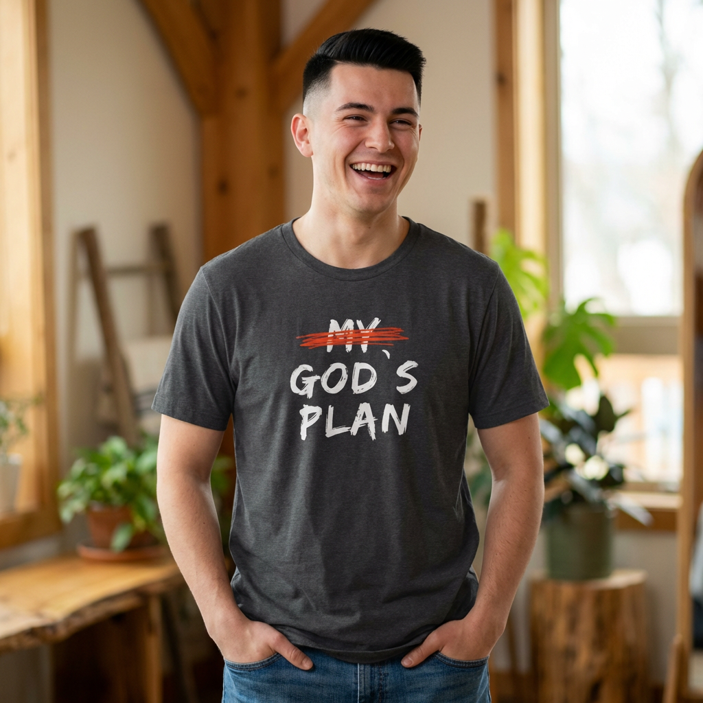 My God's Plan T-Shirt — Christian Faith Cross Tee