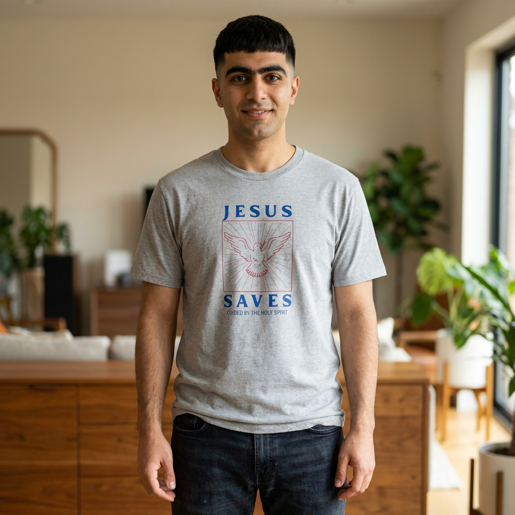Jesus Saves T-Shirt — Dove of the Holy Spirit Christian Tee