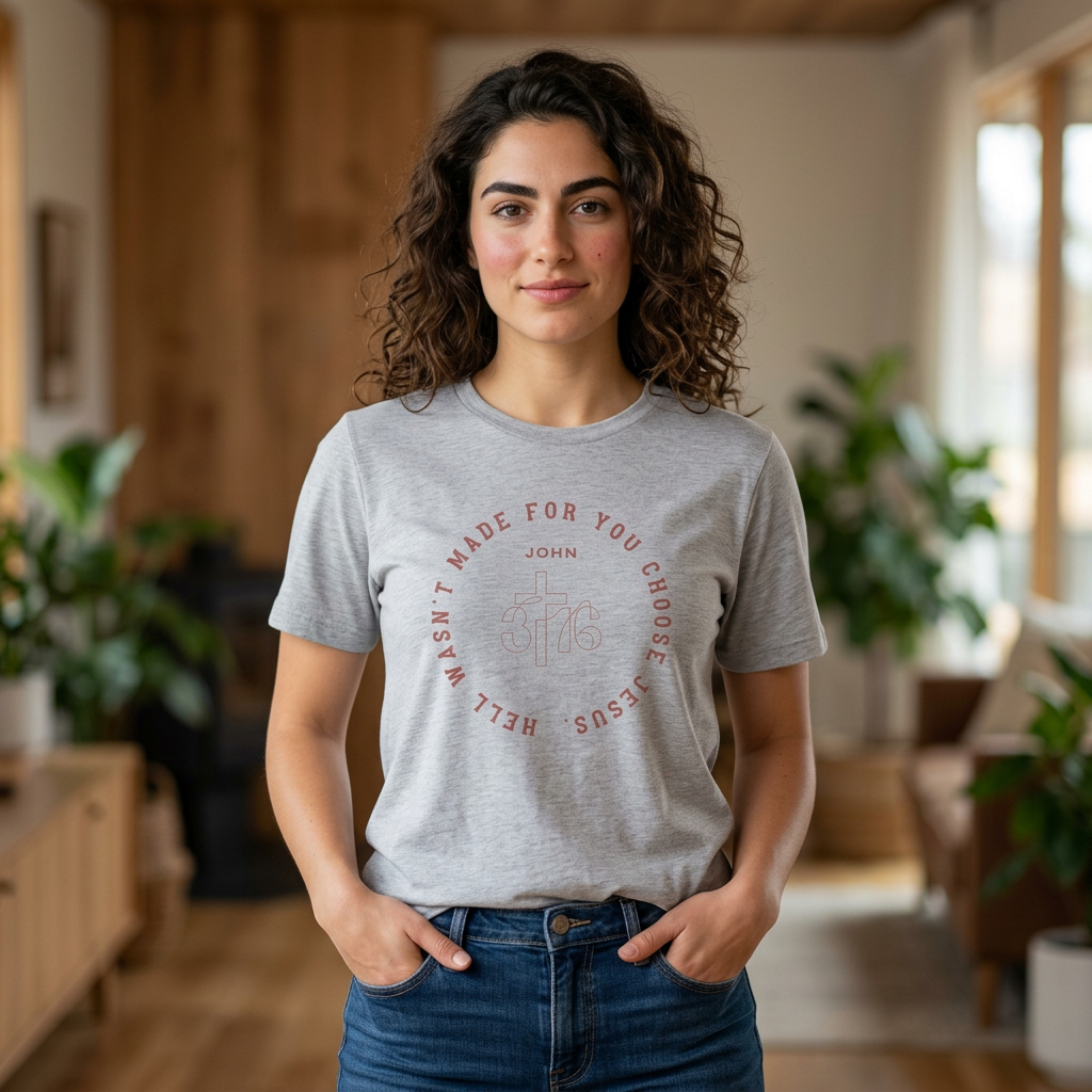 Hell Wasn't Made for You Choose Jesus T-Shirt — John Verse Christian Tee