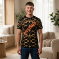 Redeemed Tribal Pattern Tee — All-Over-Print Graphic Shirt