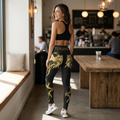 Forgiven Cross Angel Wings High-Waist Leggings