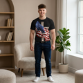 Patriotic Cross Tee — American Flag Christian T-Shirt
