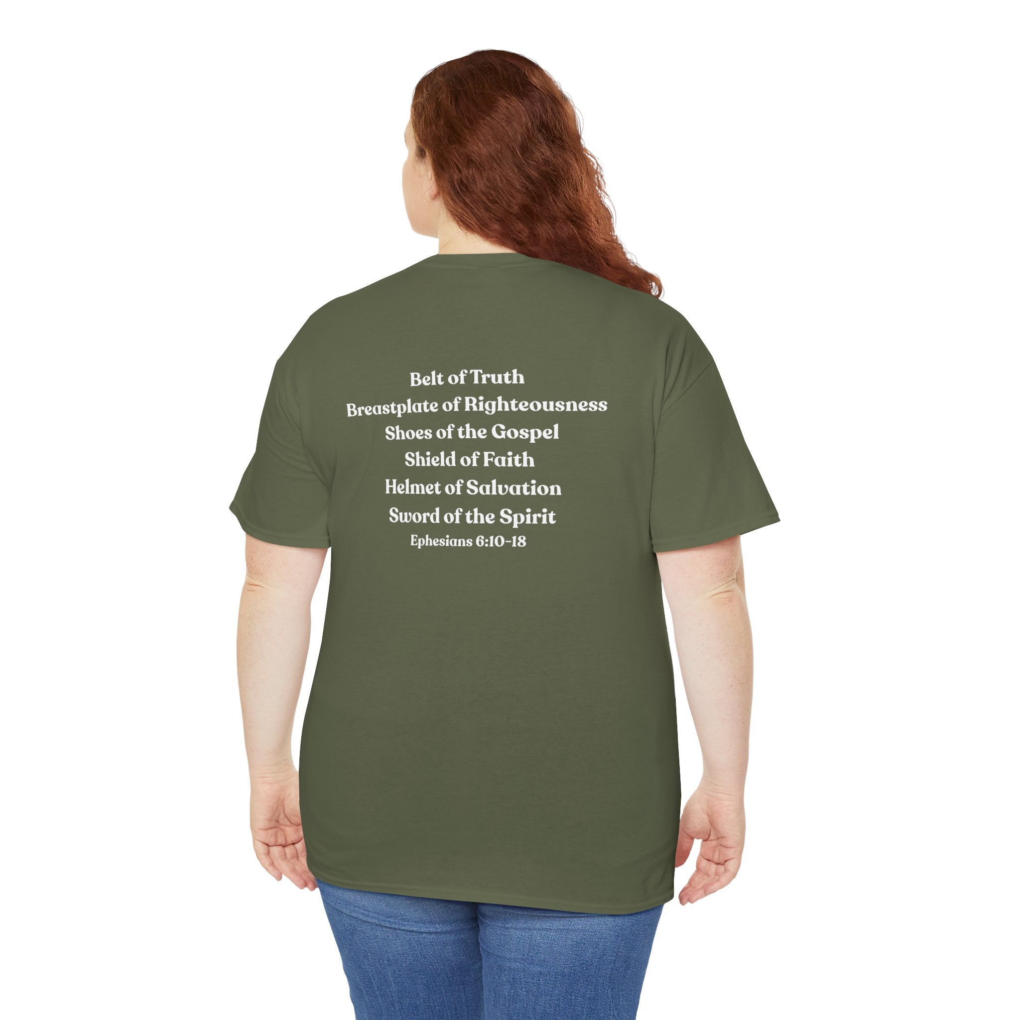 Christian Armor T-Shirt — "Put on the Armor of God" Women's Faith Tee