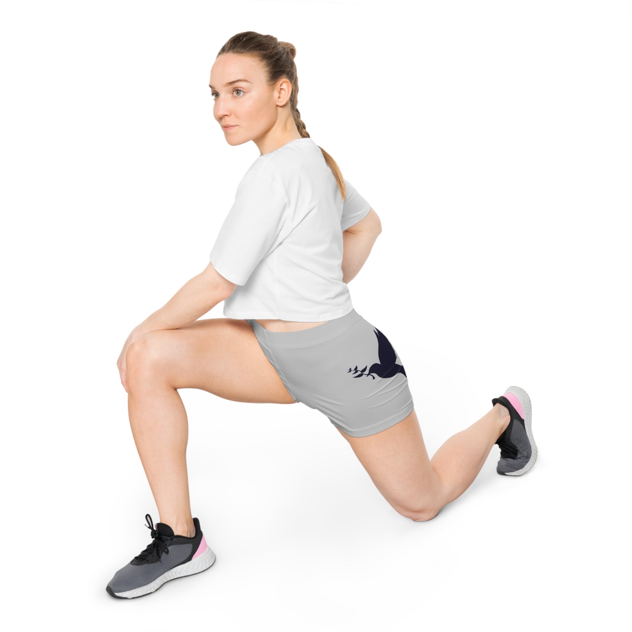 Christian "Jesus Paid It All" Women's AOP Shorts — Dove Faith Shorts