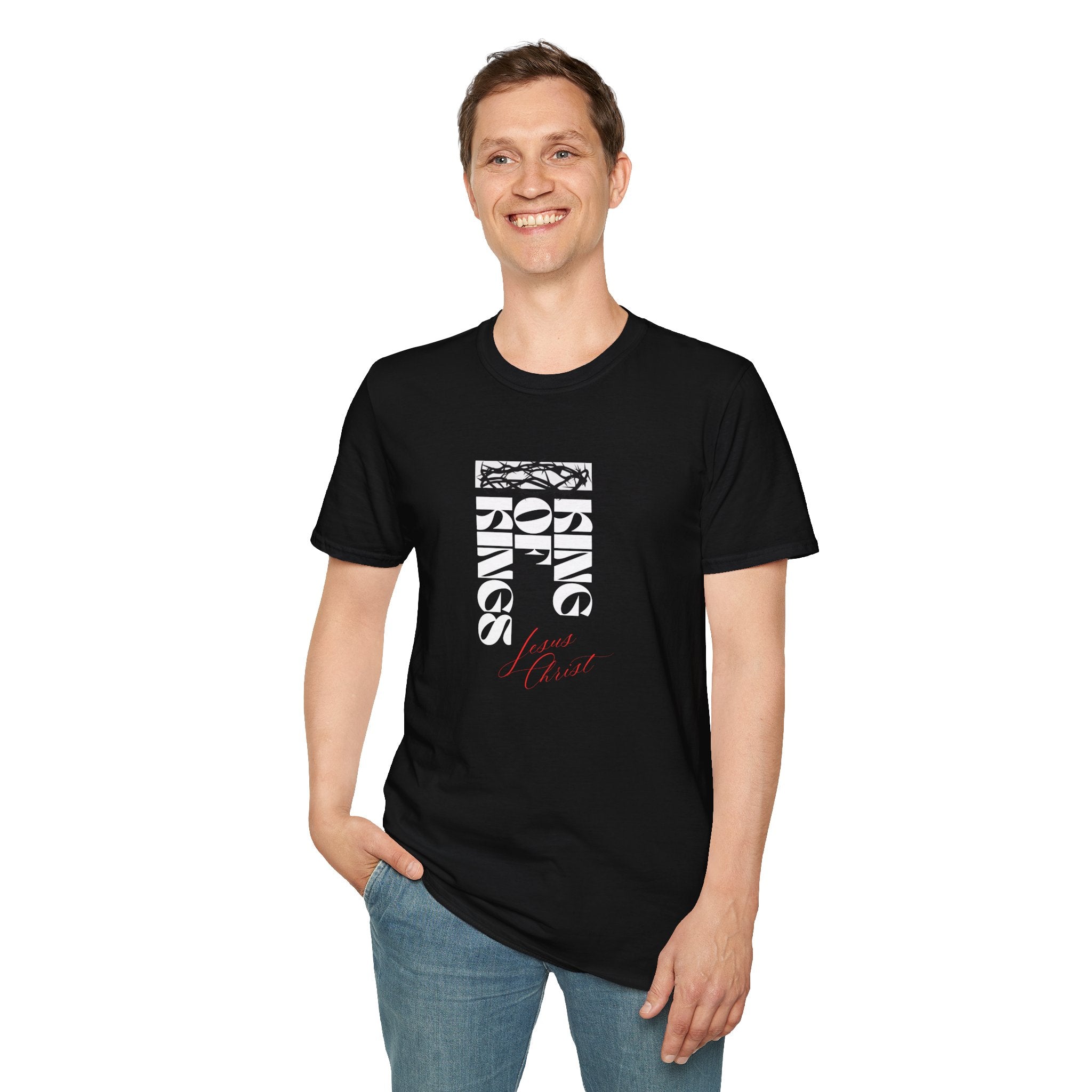 King of Kings T-Shirt — Block Script Christian Faith Tee