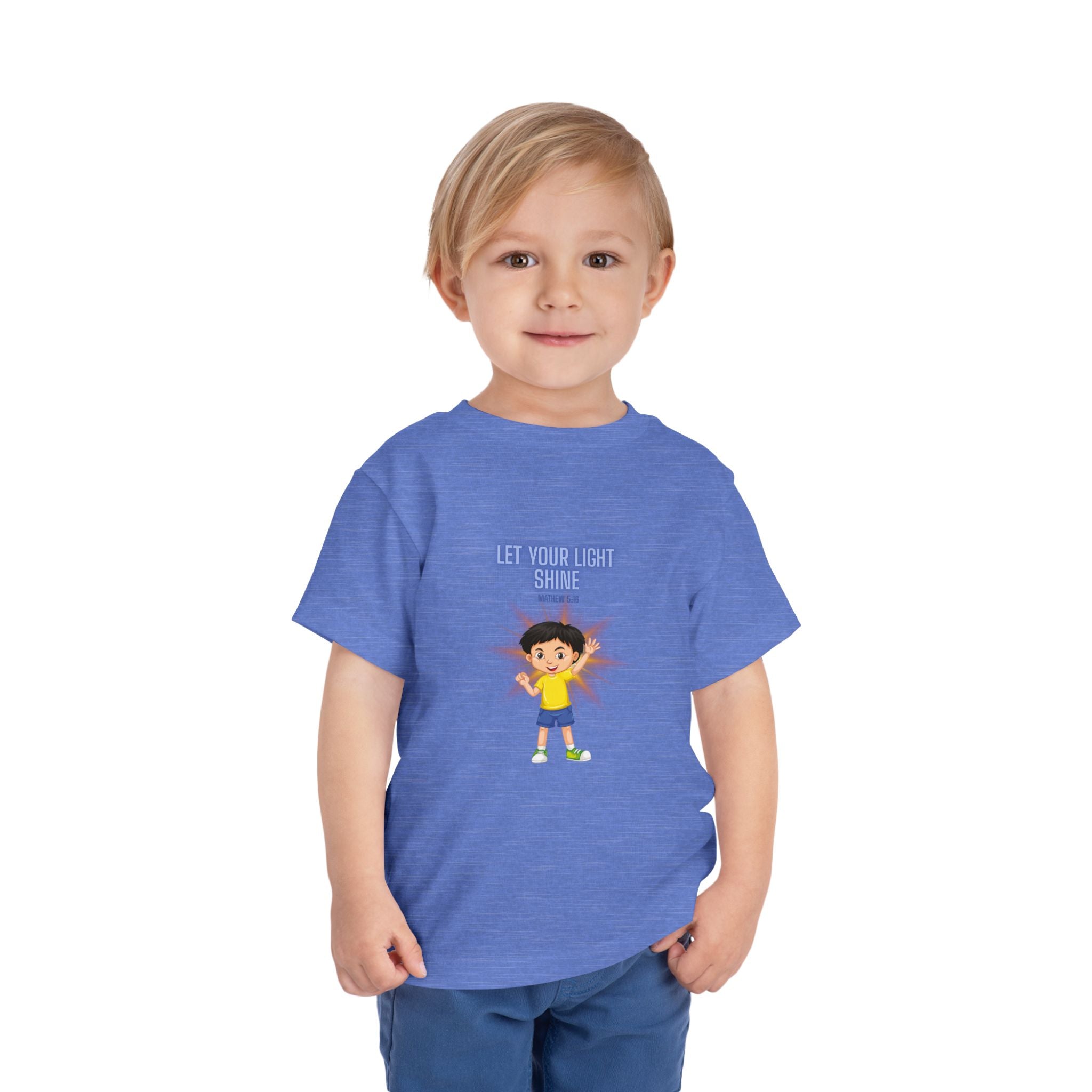 Let Your Light Shine Toddler Tee — Encouraging Kids Graphic Shirt