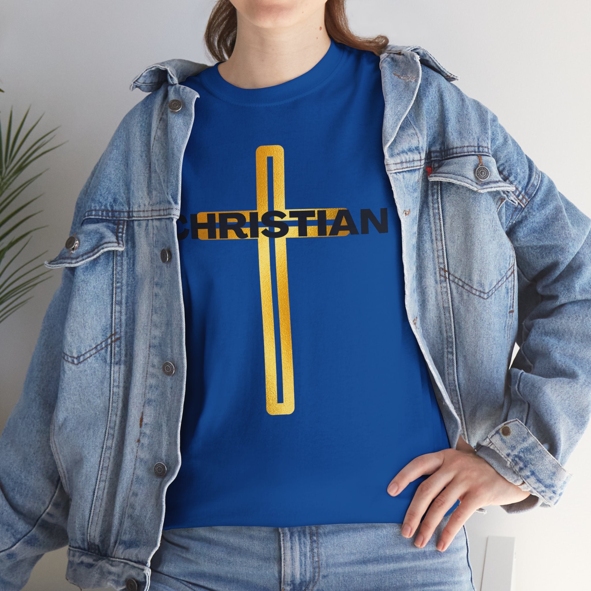 Christian Nutrition Facts Tee — Faith-Based Graphic T-Shirt with Cross & Nutrition Label Back
