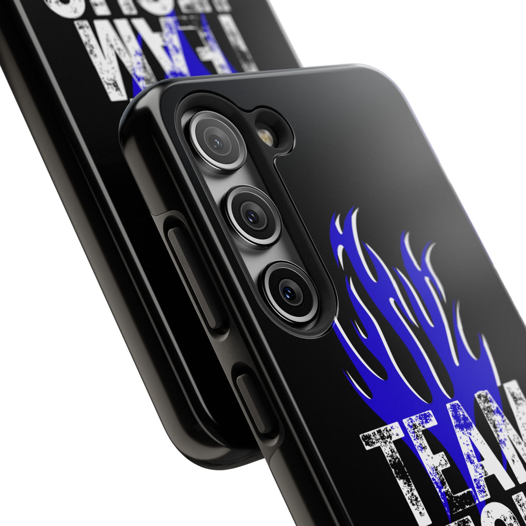 Team Jesus Phone Case — Blue Flame Christian Protective Case