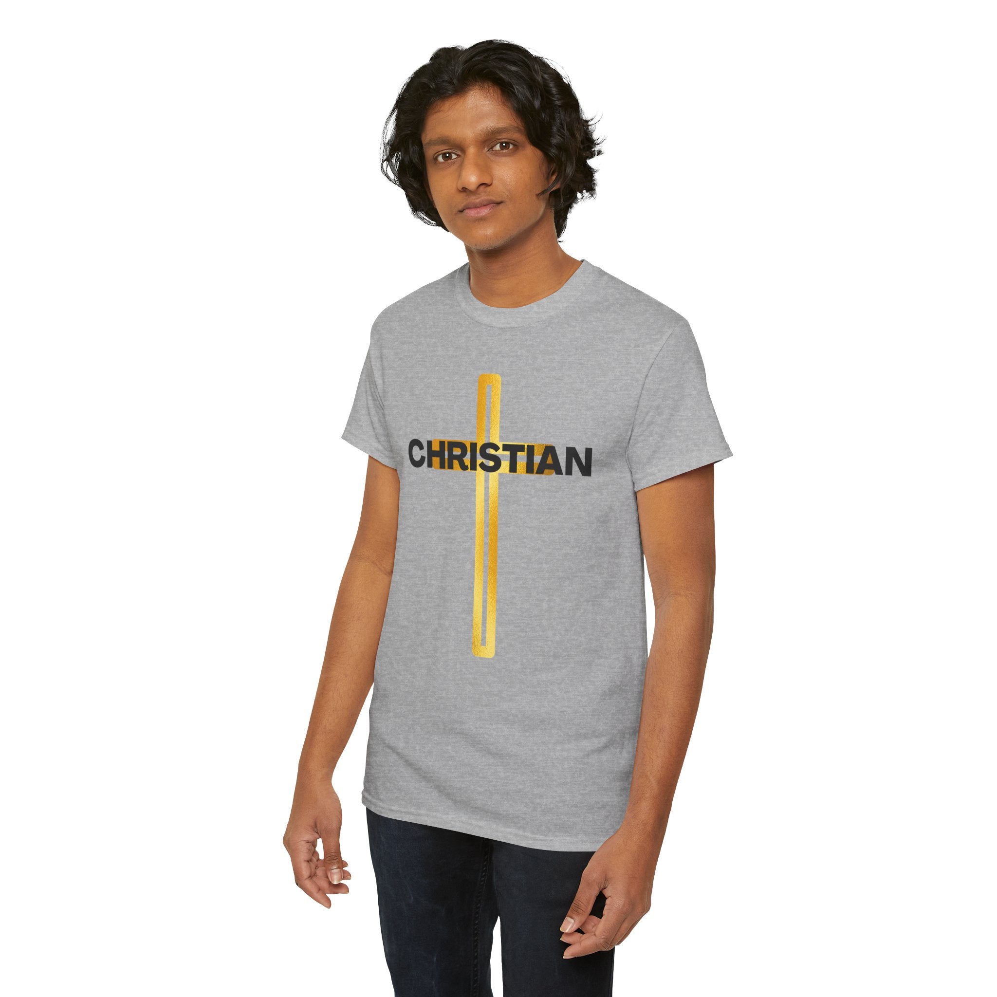 Christian Nutrition Facts Tee — Faith-Based Graphic T-Shirt with Cross & Nutrition Label Back