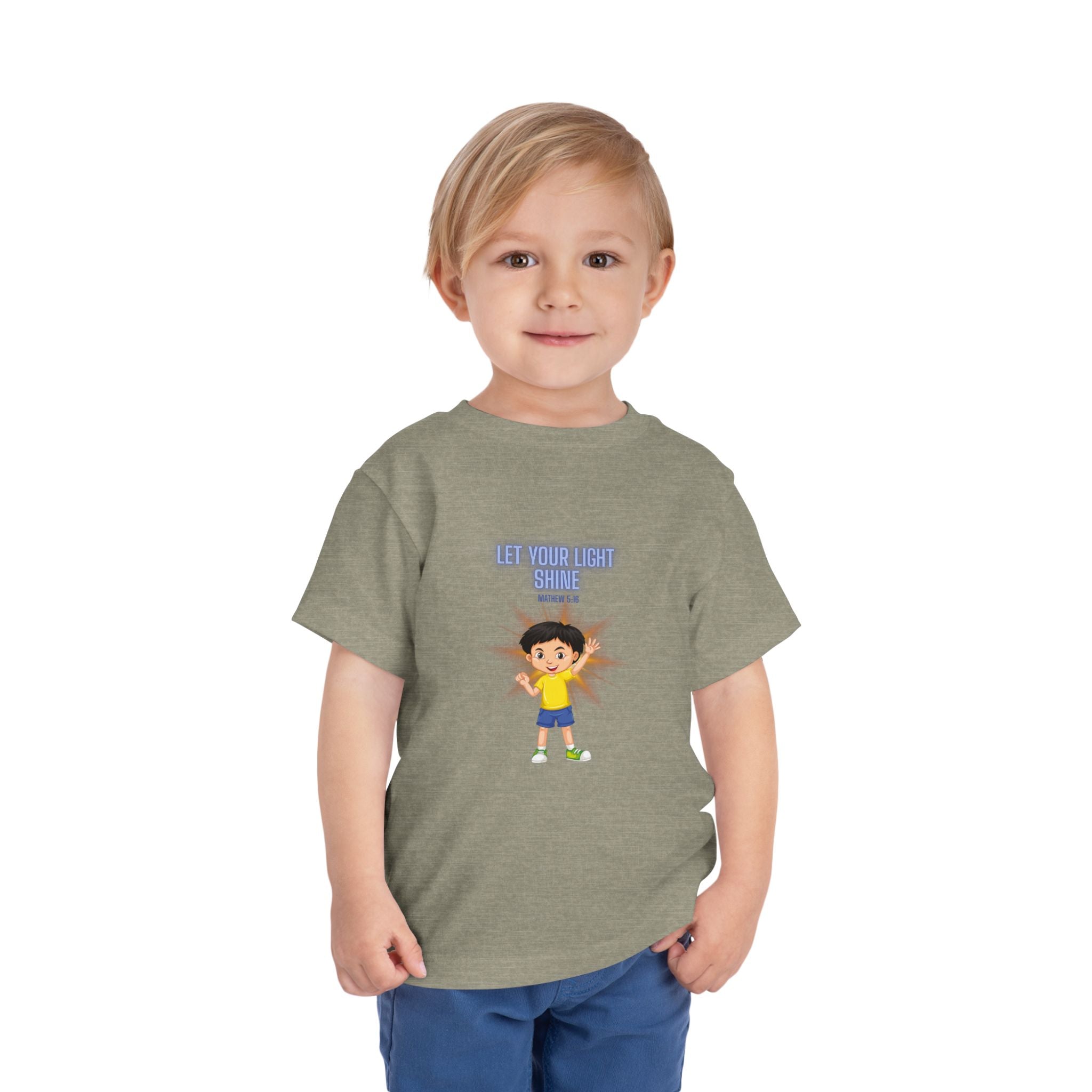 Let Your Light Shine Toddler Tee — Encouraging Kids Graphic Shirt