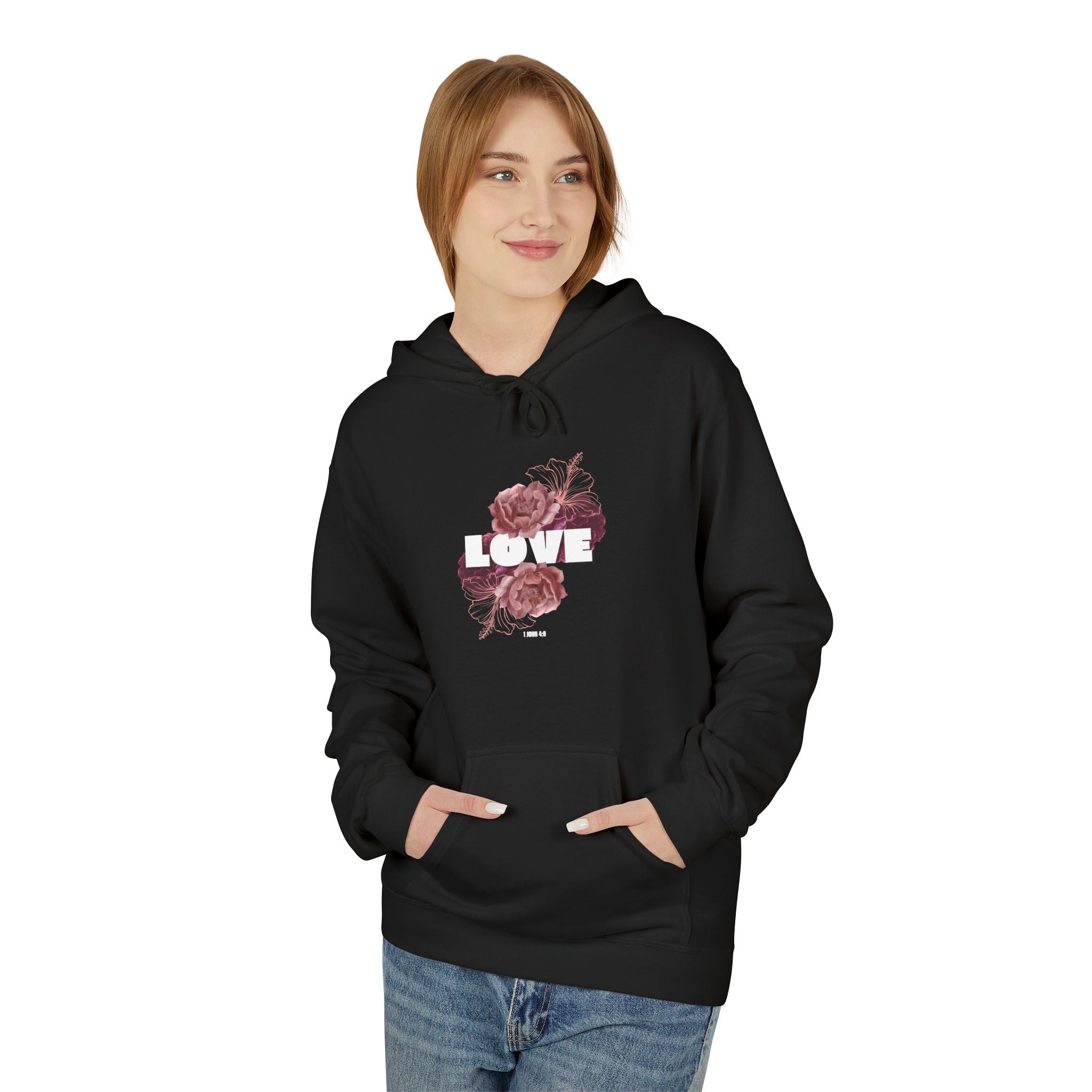 Love Floral Hoodie – Christian Graphic Sweatshirt