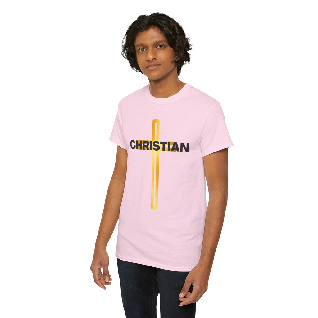 Christian Nutrition Facts Tee — Faith-Based Graphic T-Shirt with Cross & Nutrition Label Back