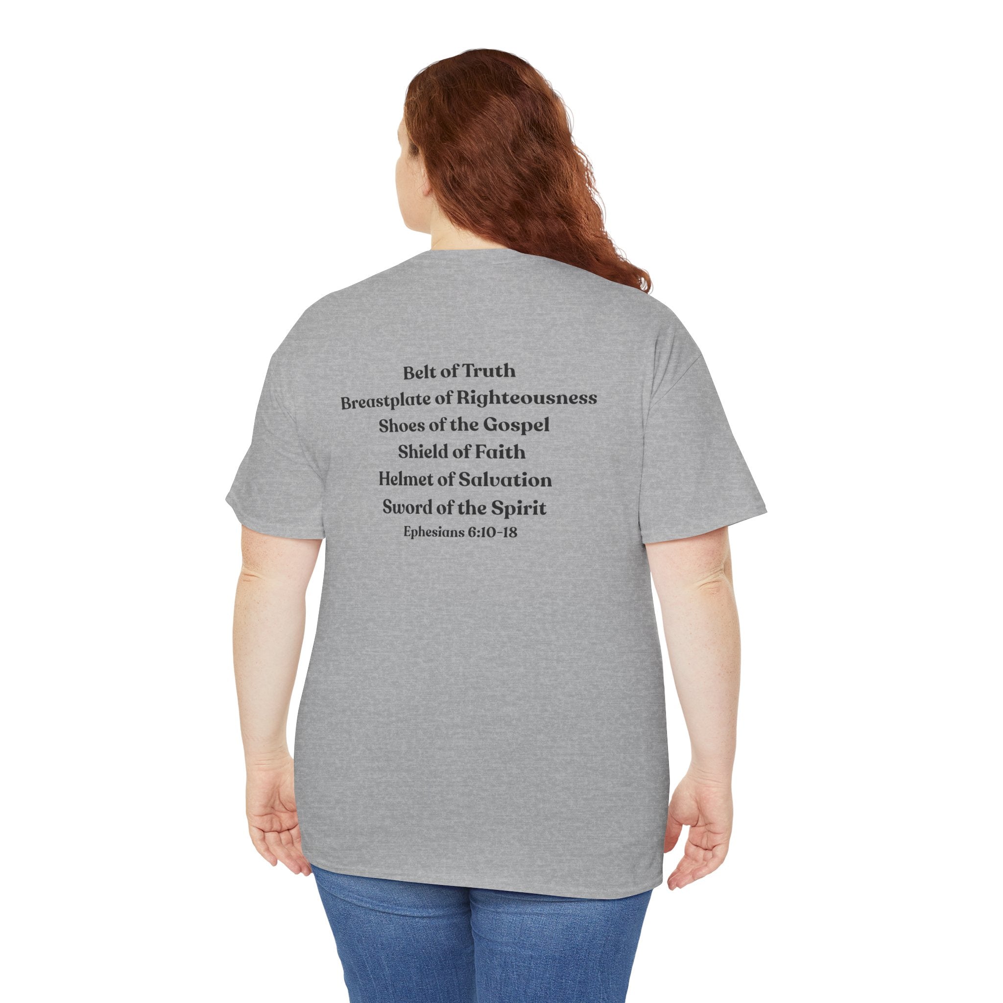 Christian Armor T-Shirt — "Put on the Armor of God" Women's Faith Tee