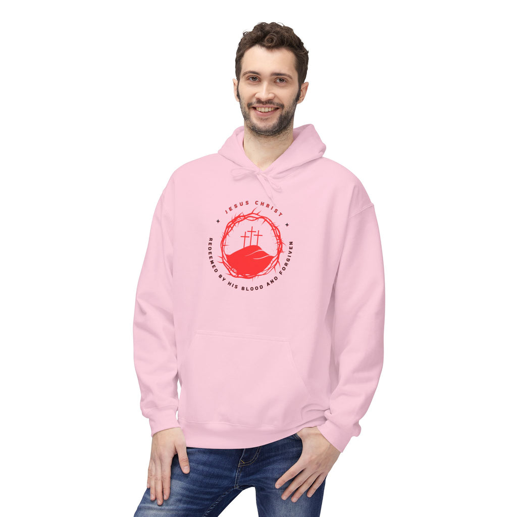 Jesus Christ Crown of Thorns Calvary Hoodie-Redeemed By His Blood and Forgiven