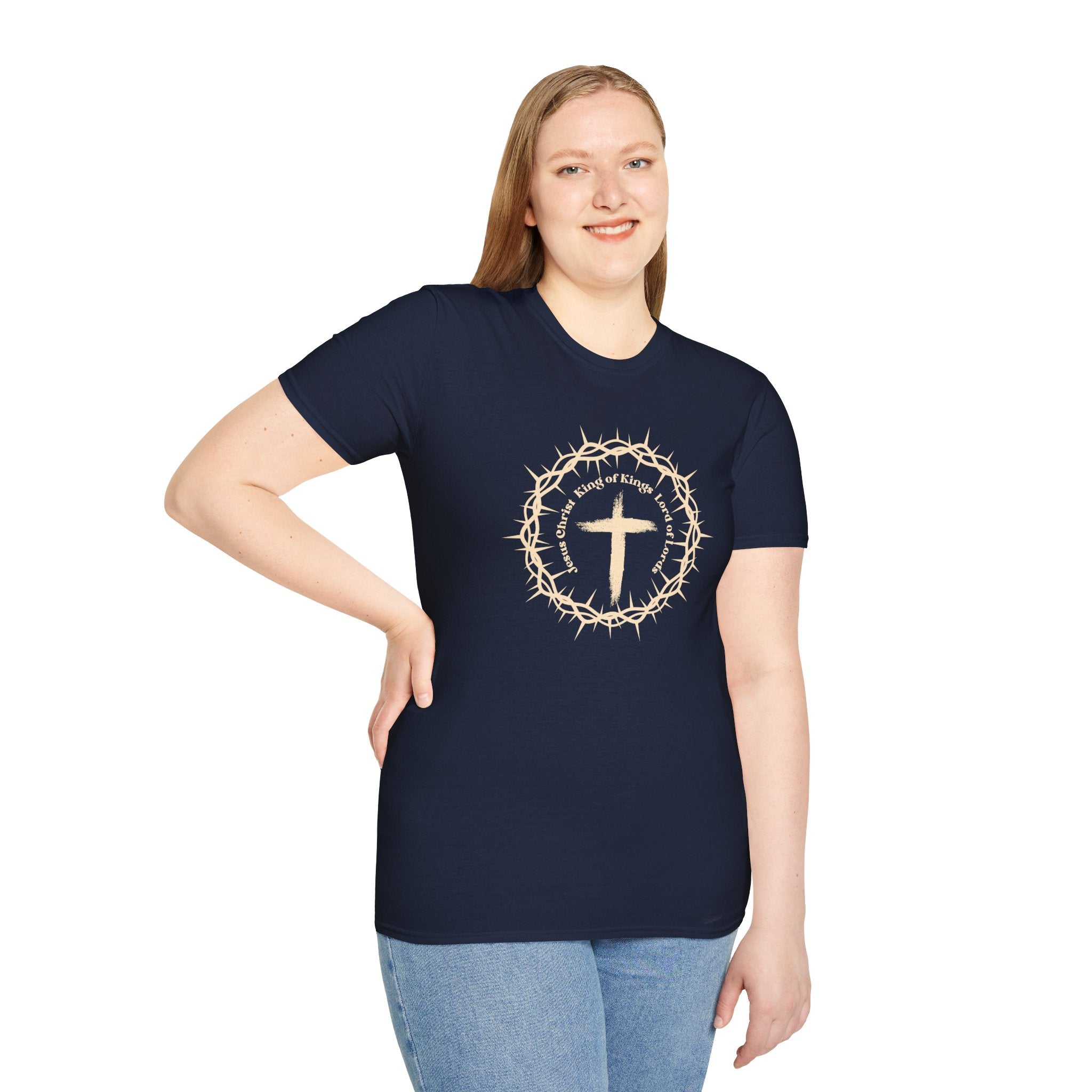 Christian Cross T-Shirt — Crown of Thorns Faith Tee
