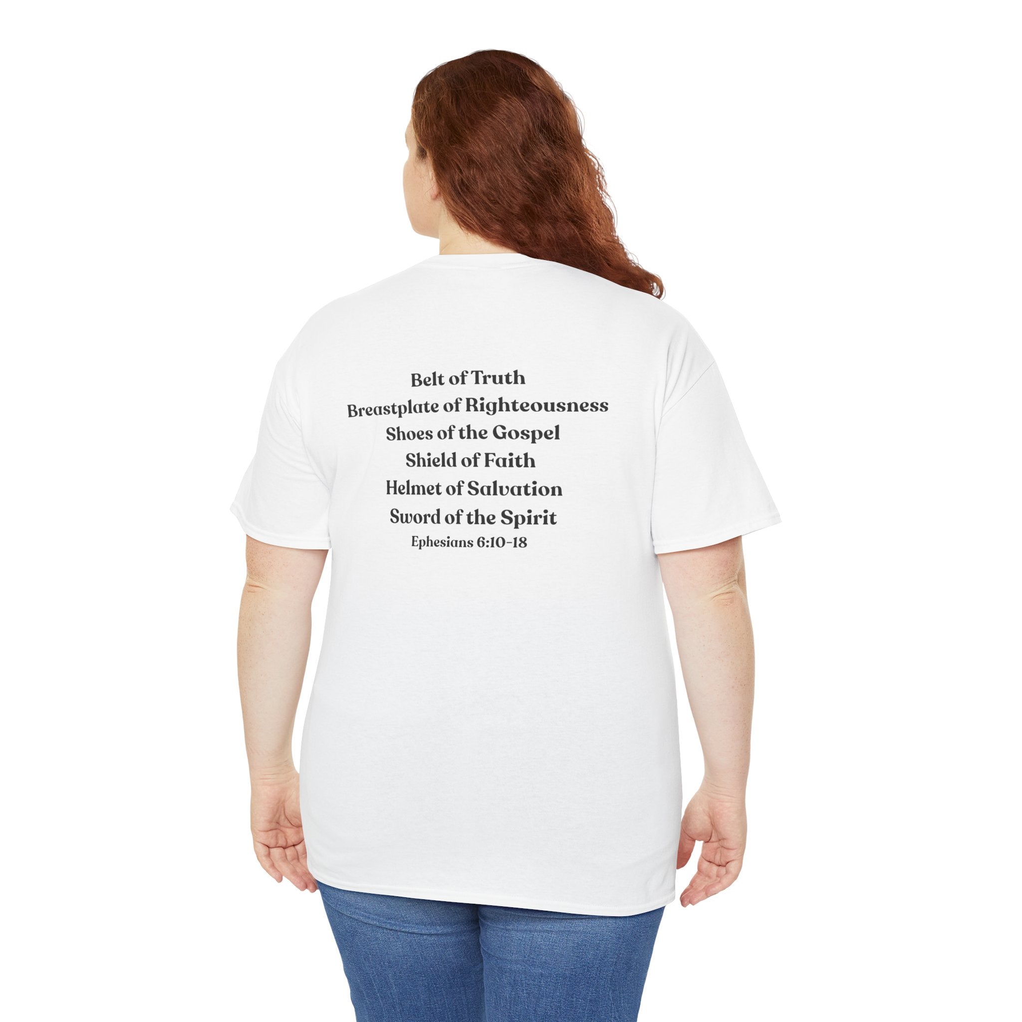 Christian Armor T-Shirt — "Put on the Armor of God" Women's Faith Tee