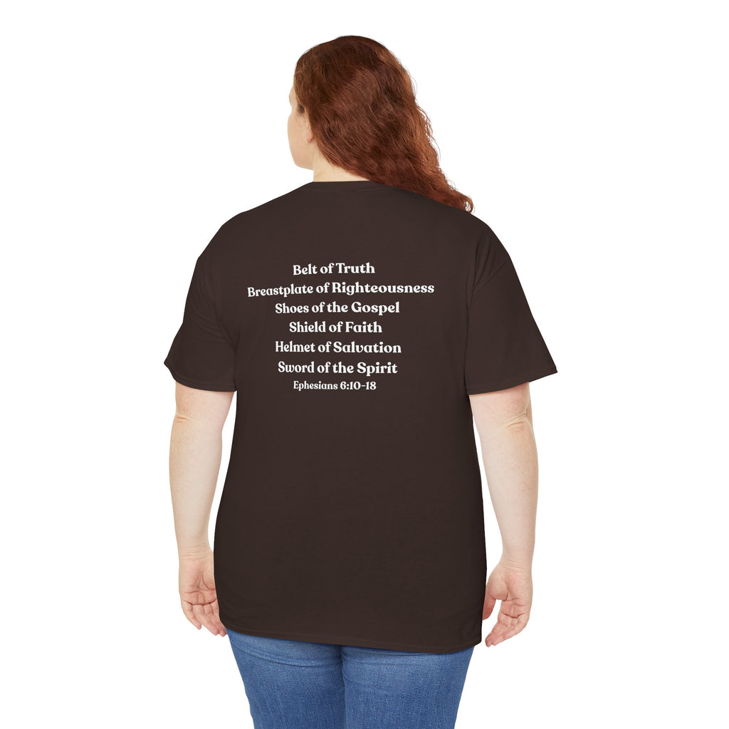 Christian Armor T-Shirt — "Put on the Armor of God" Women's Faith Tee